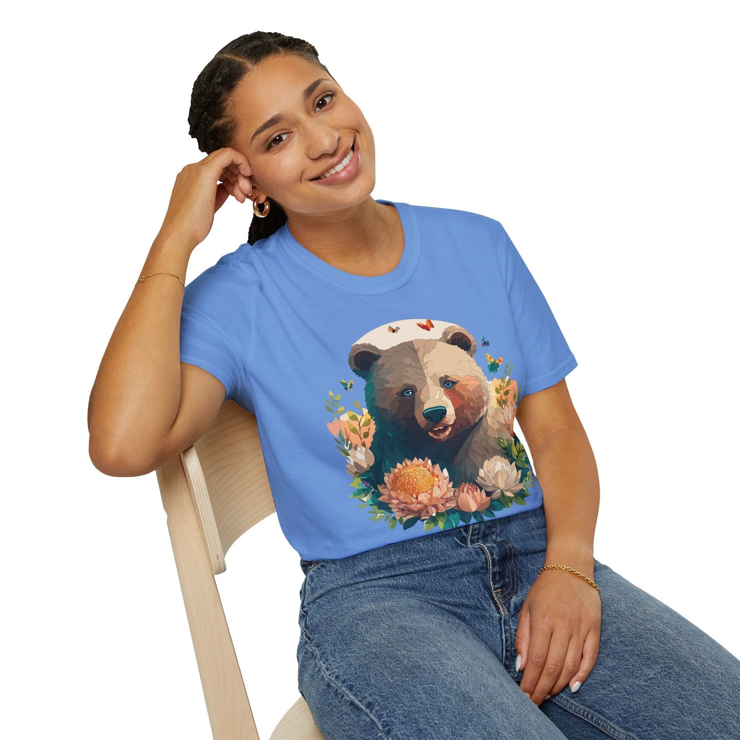 Bear T Shirt Unisex Teddy Bear Shirt Softstyle 100 Percent Ring Spun Cotton Tee Essentials
