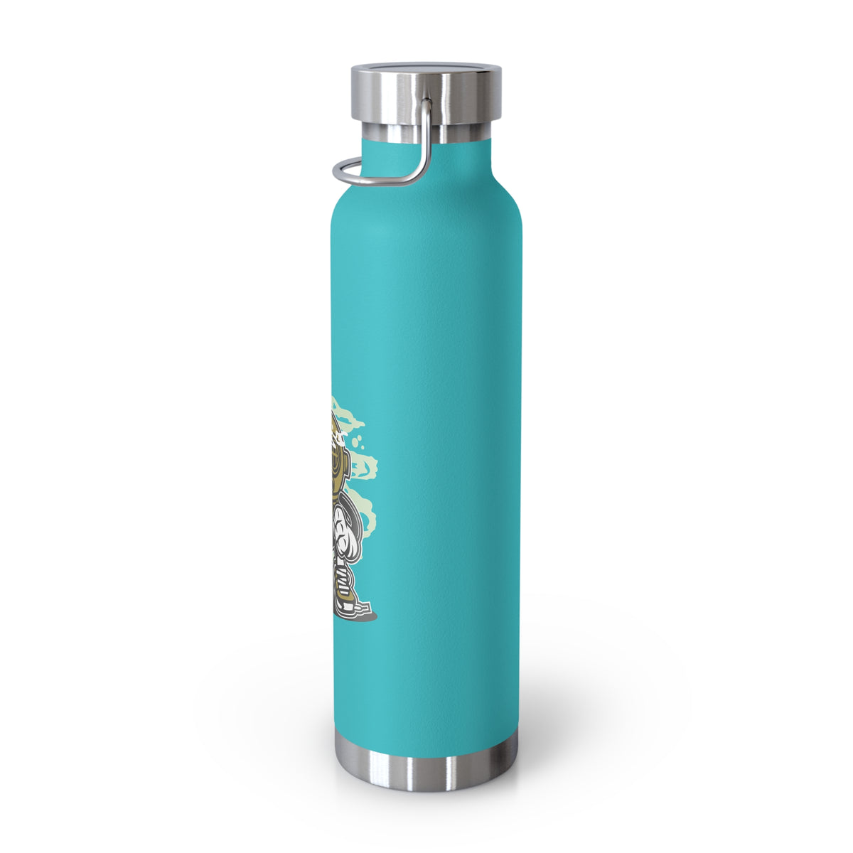 22oz Copper Insulated Water Bottle with Cartoon Design - CV17