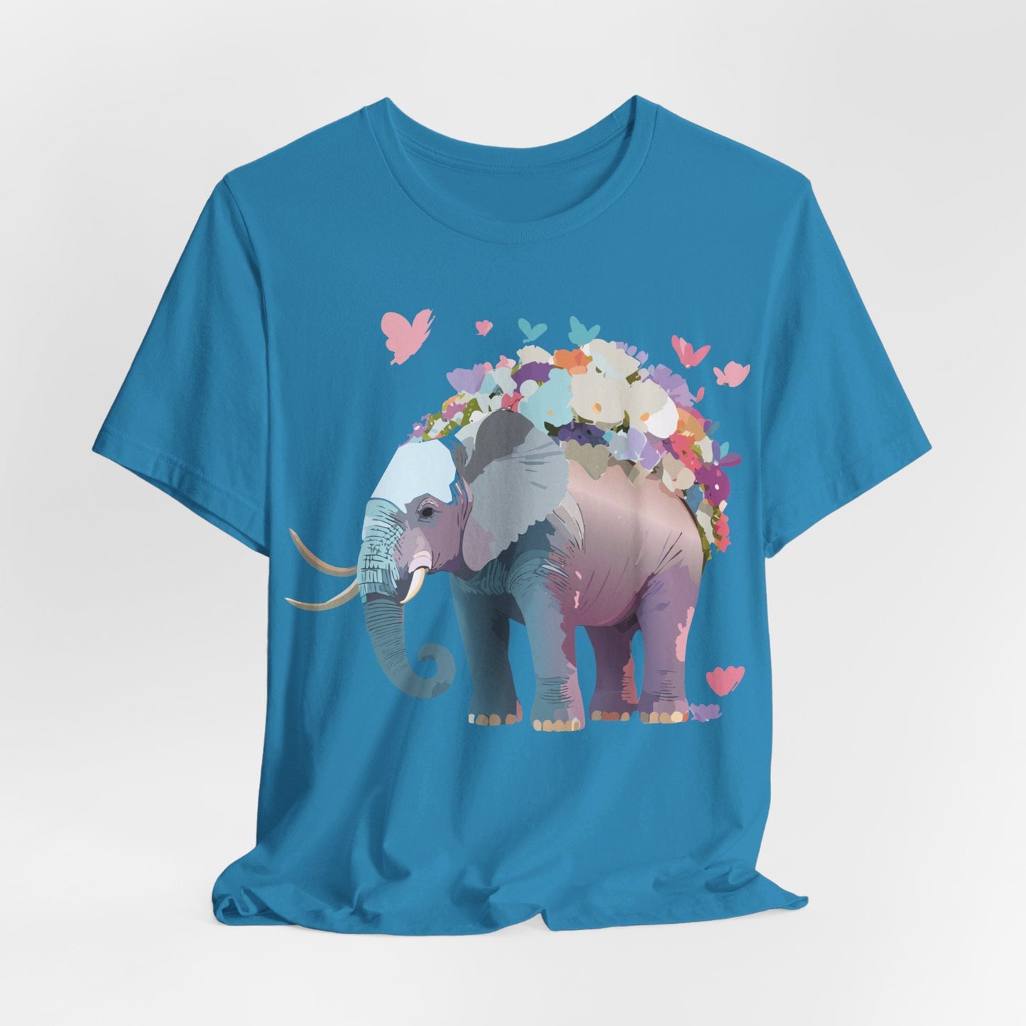 Elephant Shirt Graphic Tee Unisex Vintage Inspired Art Design By Adelpha Original Artwork