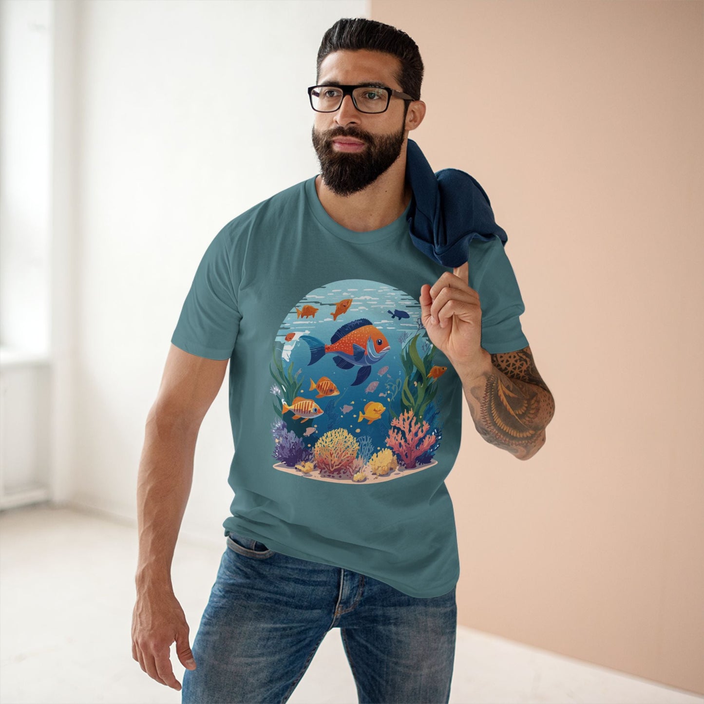 Ocean Shirt Ocean Pacific OP16 Unisex Premium Cotton Tee With Original Art Design
