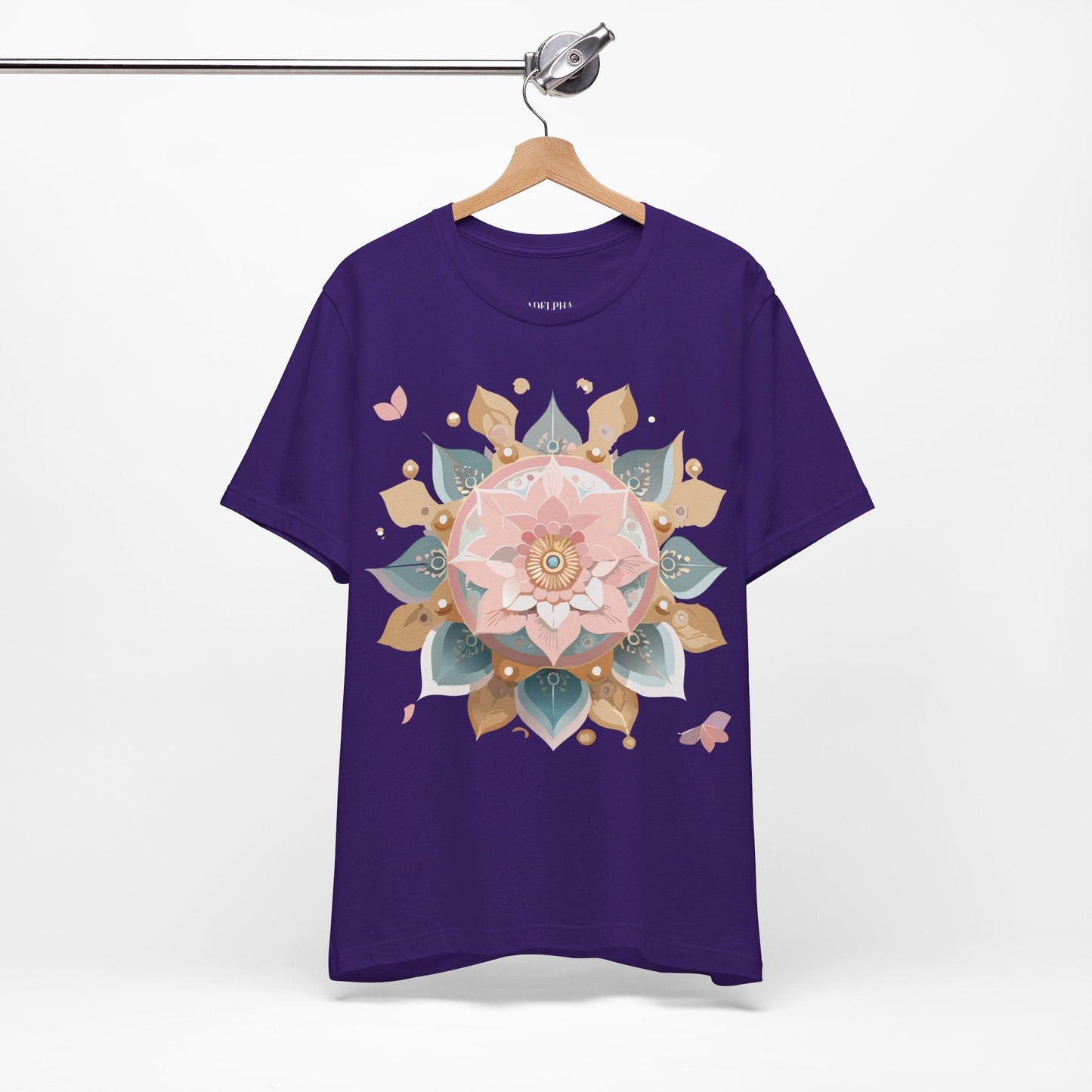 Adelpha Mandala Graphic Tee Unisex Vintage Inspired Art Design Shirt Premium Comfort