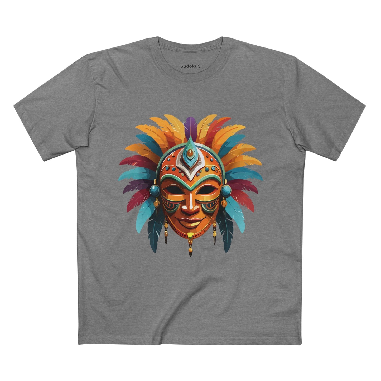 Mask Graphic Unisex 100 Cotton Staple Tee 4