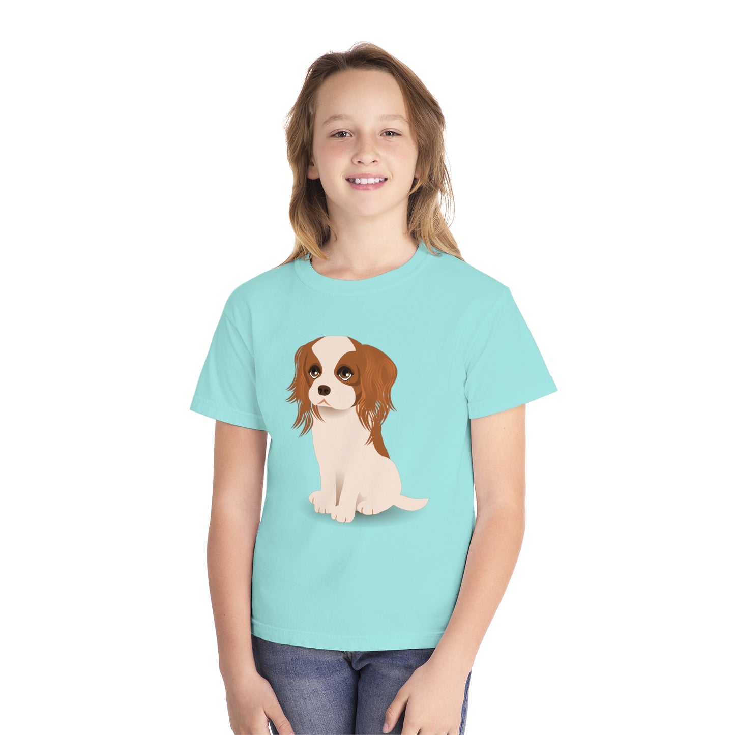 Youth Tee Shirt with Little Dog