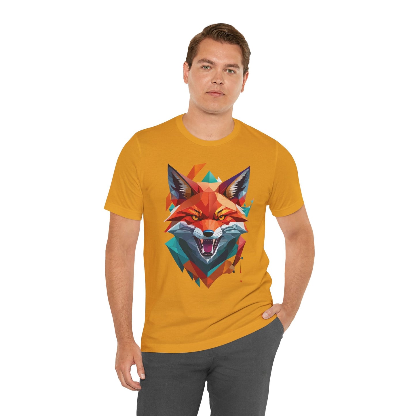 Unisex Animal Print Tee Shirt With Wild Animals Art Design For Men Women Soft Cotton