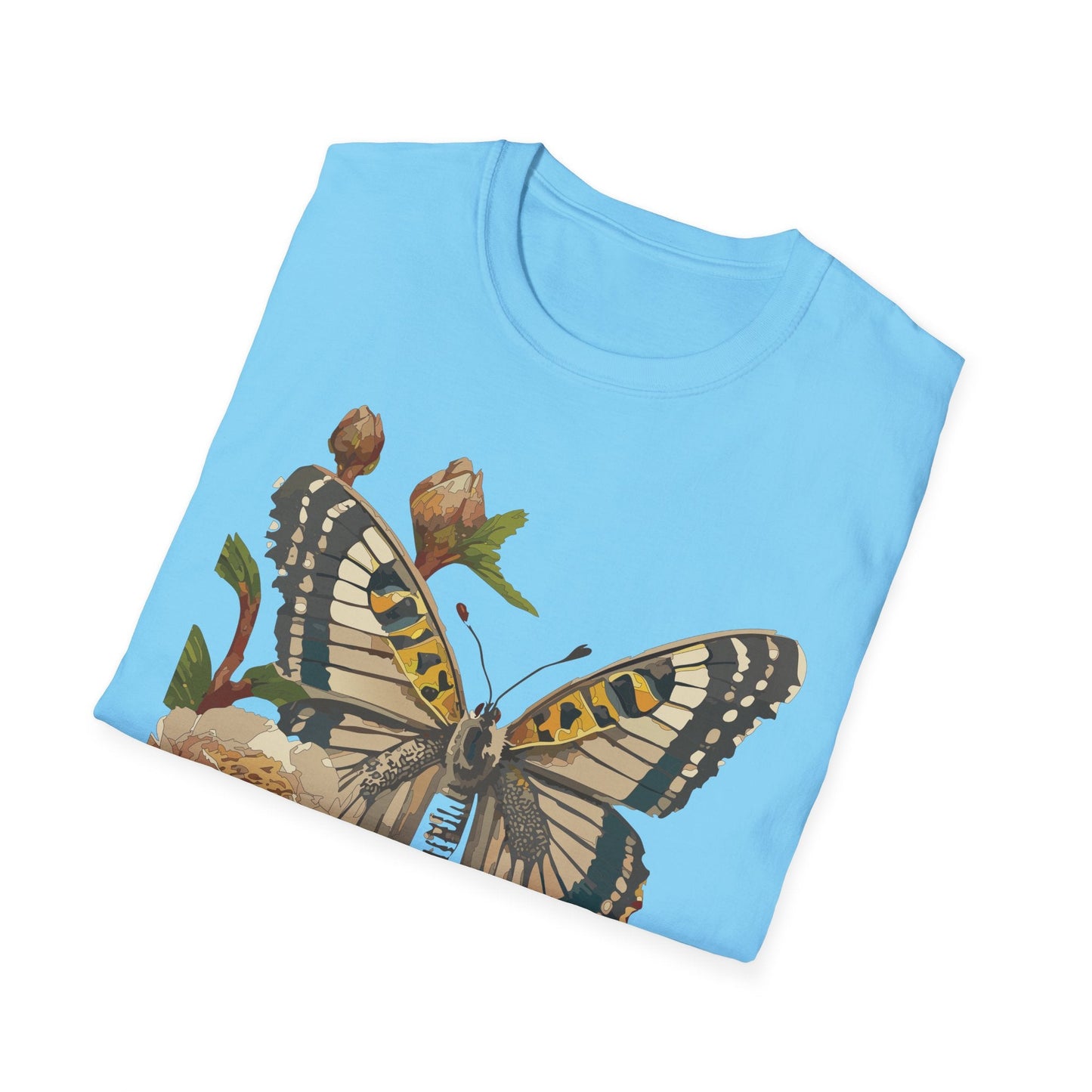 Butterfly Shirt Unisex T Shirt Monarch Butterfly Gildan Softstyle 64000 Cotton Tee