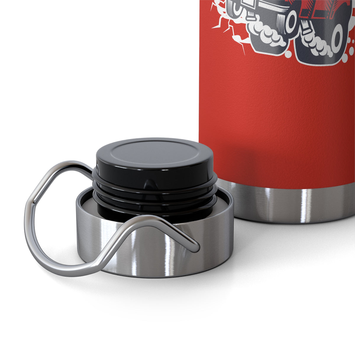 22oz Copper Insulated Water Bottle with Cartoon Design - CV1