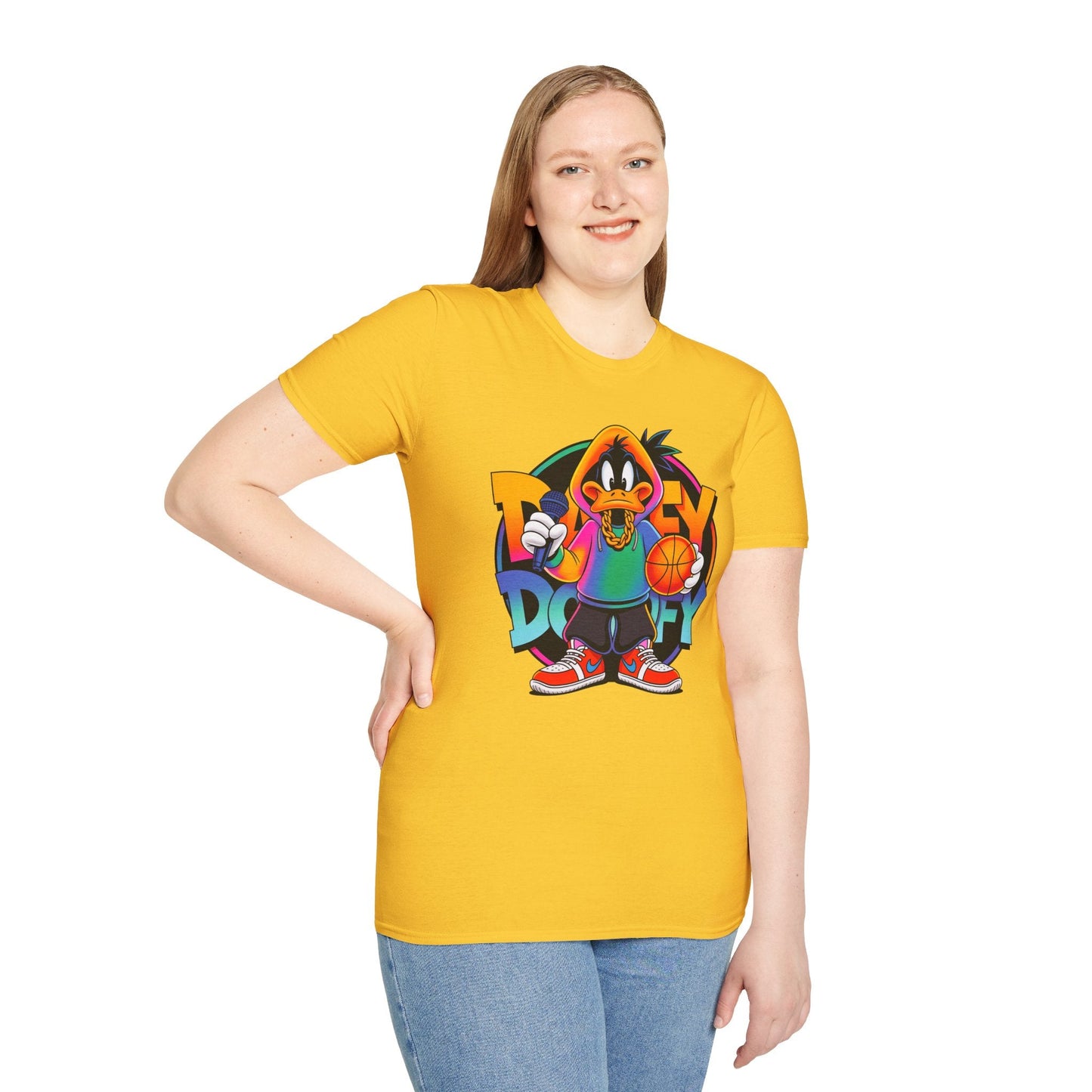 Funny Cartoon Animals T Shirt With Animation Print Unisex Softstyle Graphic Cotton Tee