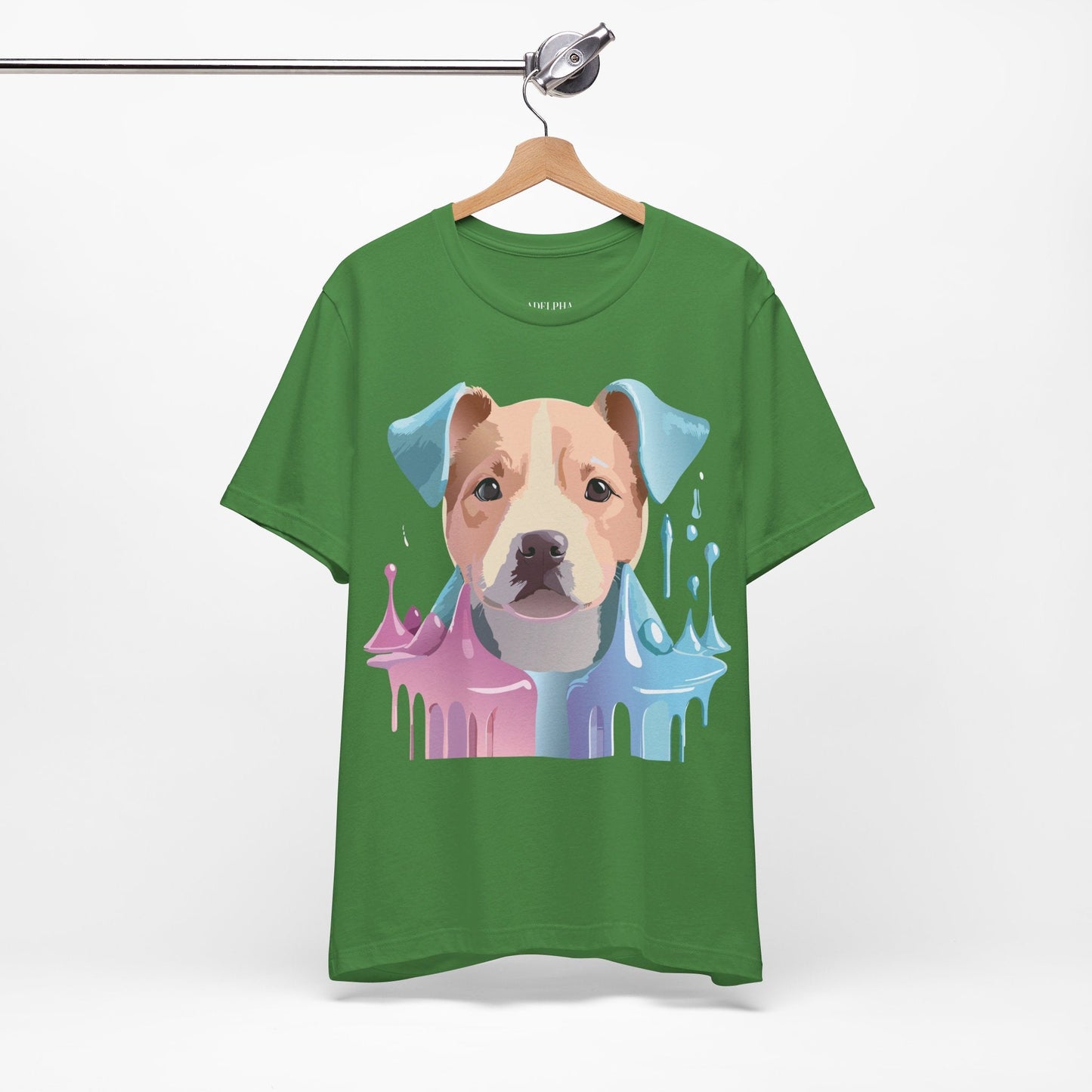 Unisex Dog Graphic Tee With Vintage Inspired Artwork By Adelpha Short Sleeve Shirt