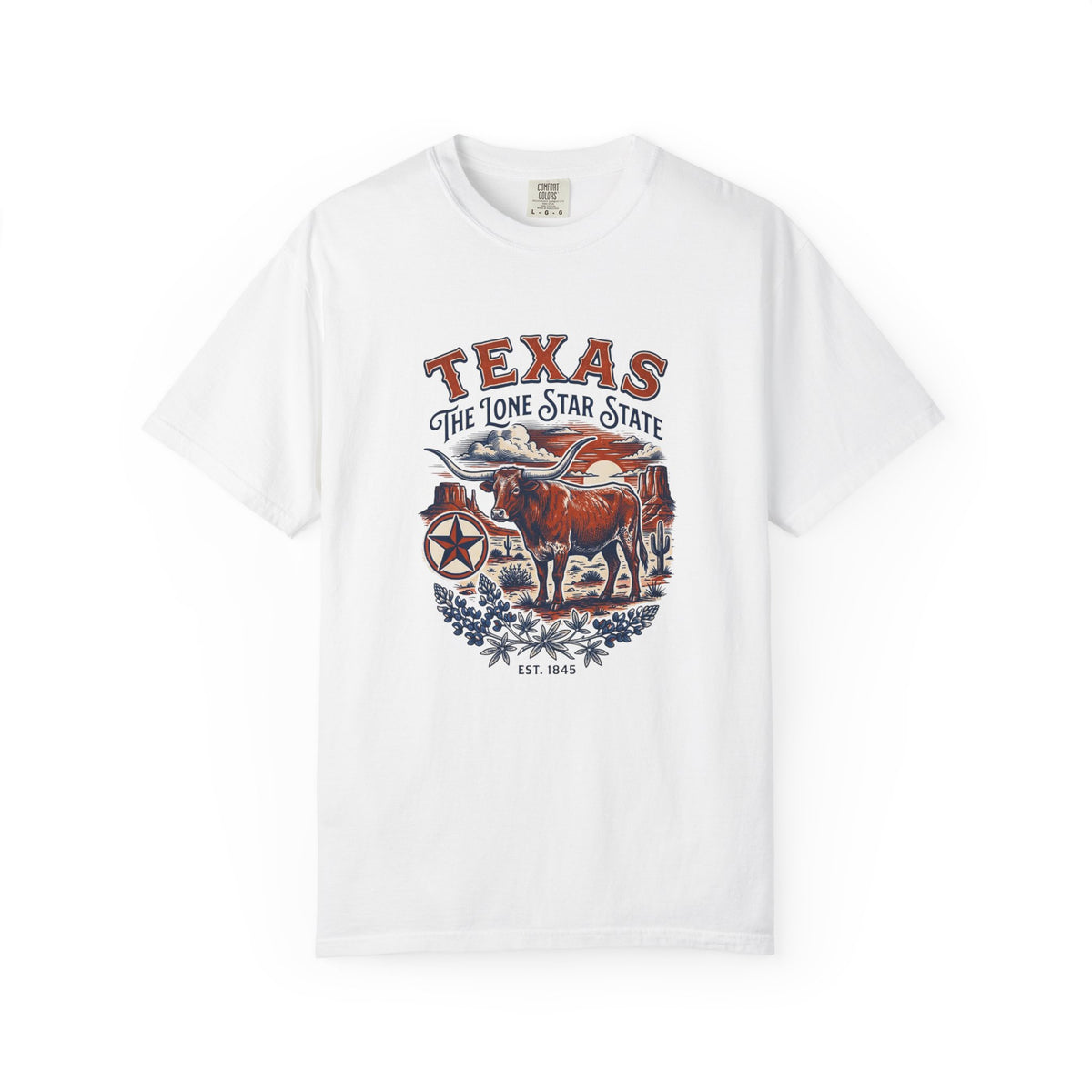 Texas State Vintage Travel Tourist Graphic Tee Unisex 100 Cotton Comfort Colors T-Shirt