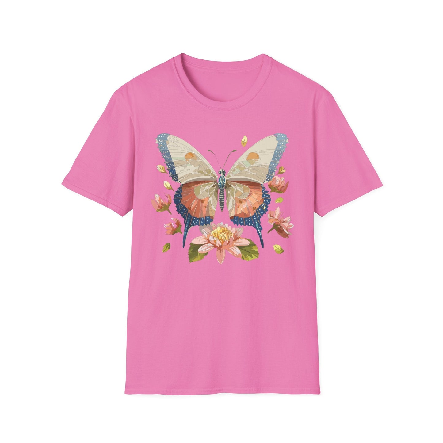 Butterfly Shirt Unisex Softstyle T Shirt Gildan 64000 100 Cotton Monarch Butterfly Gift