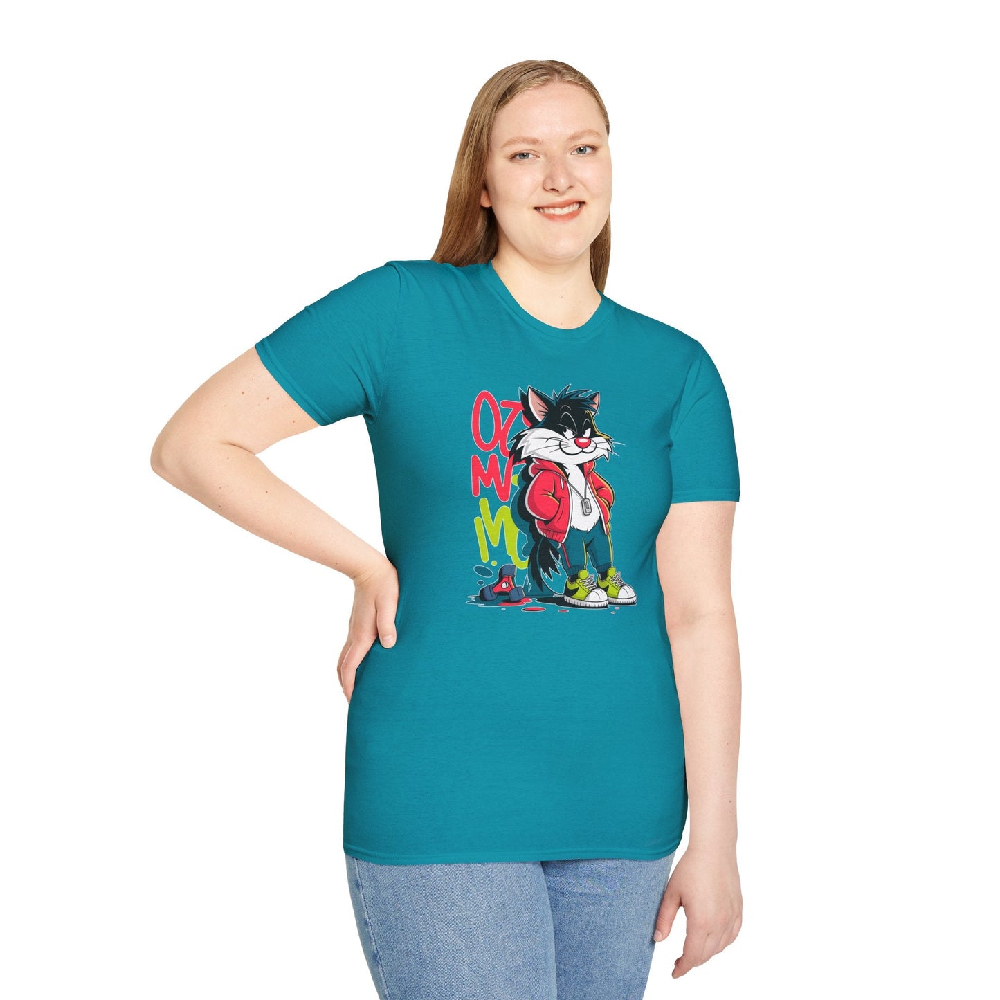 Cartoon T Shirt With Animals And Animation Tee For Unisex Softstyle Gildan 64000