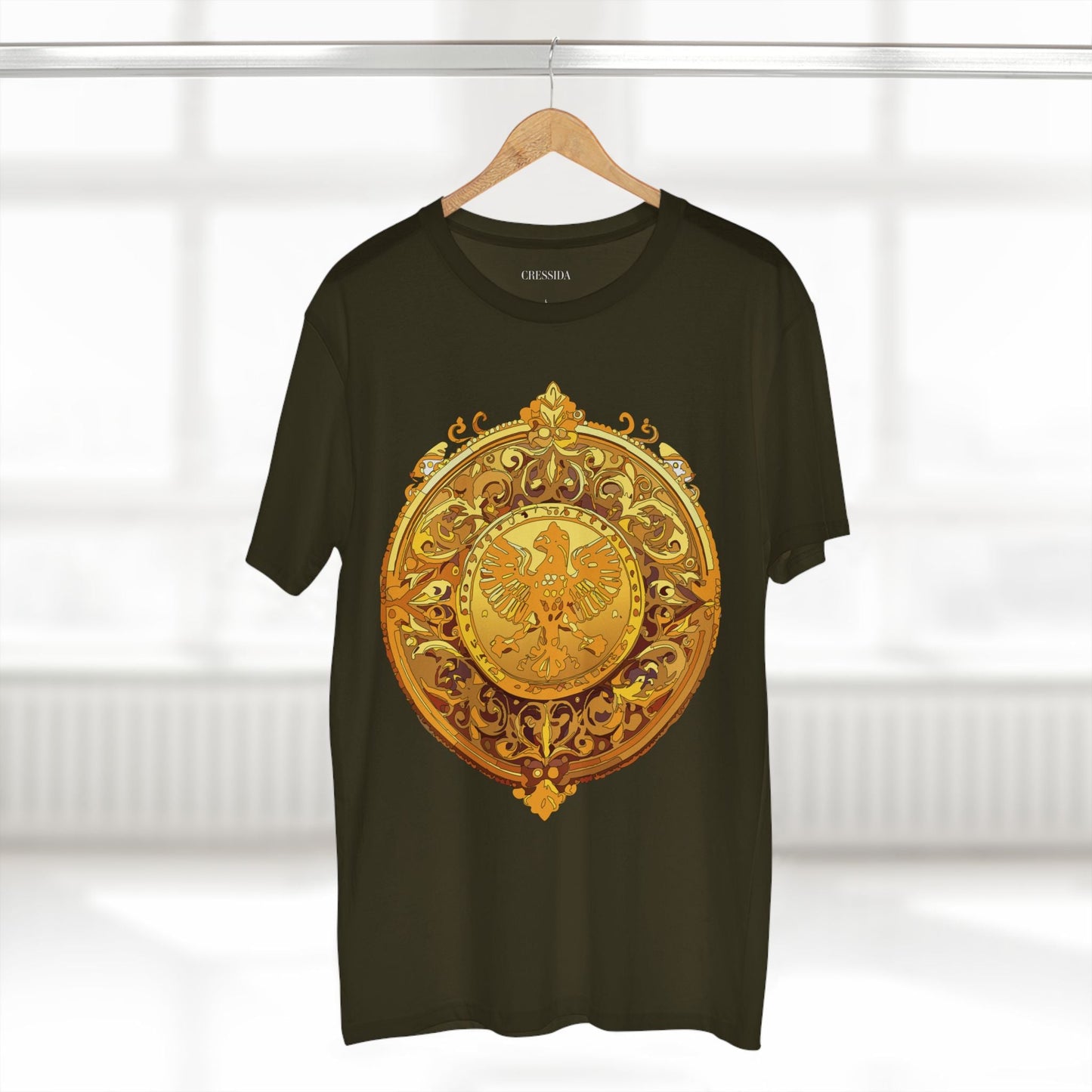 Antique Gold Coin Graphic Design T-Shirt Unisex 100 Cotton With Golden Print Artwork Tee 26