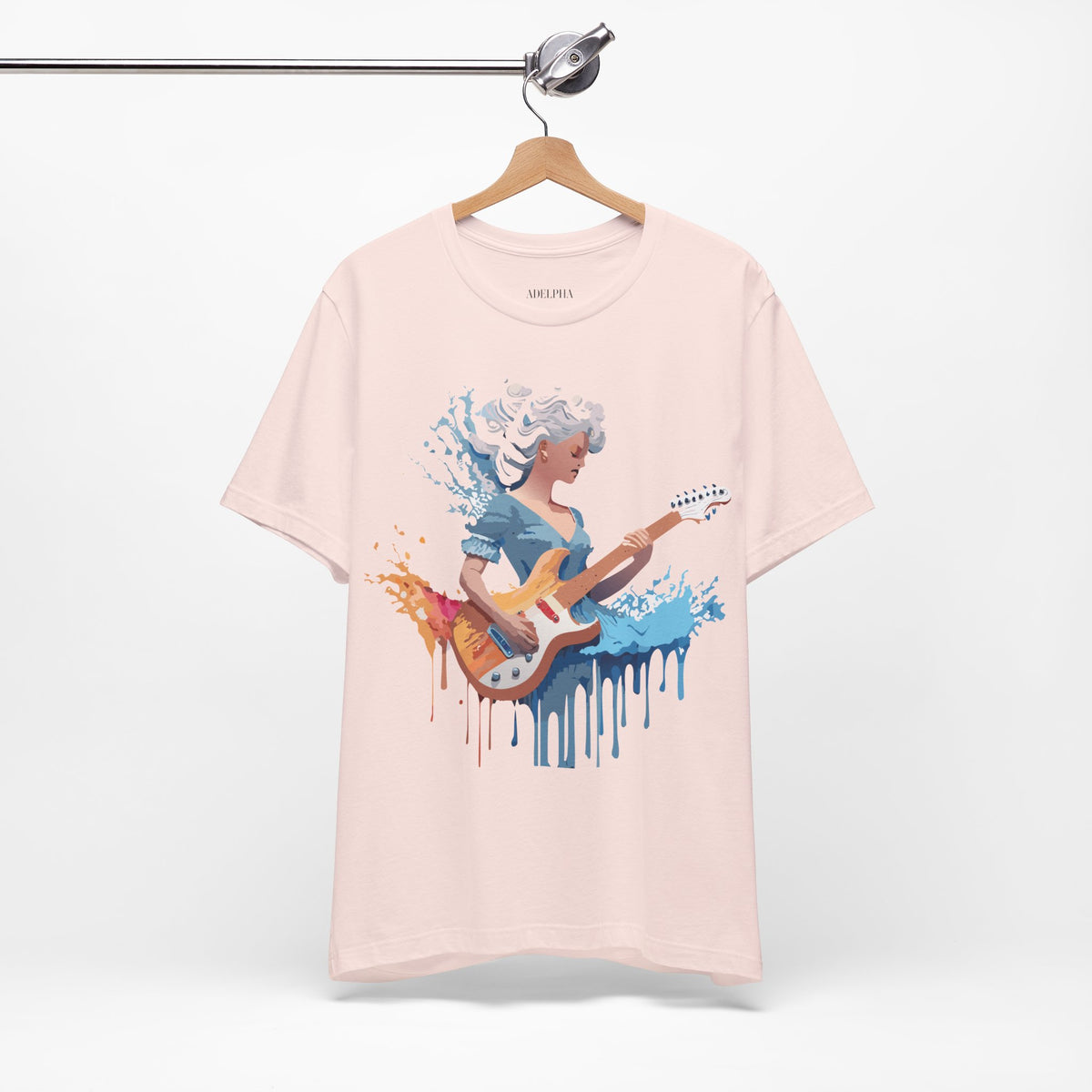Music Graphic Unisex Cotton Bella+Canvas Tee with Art Design m141