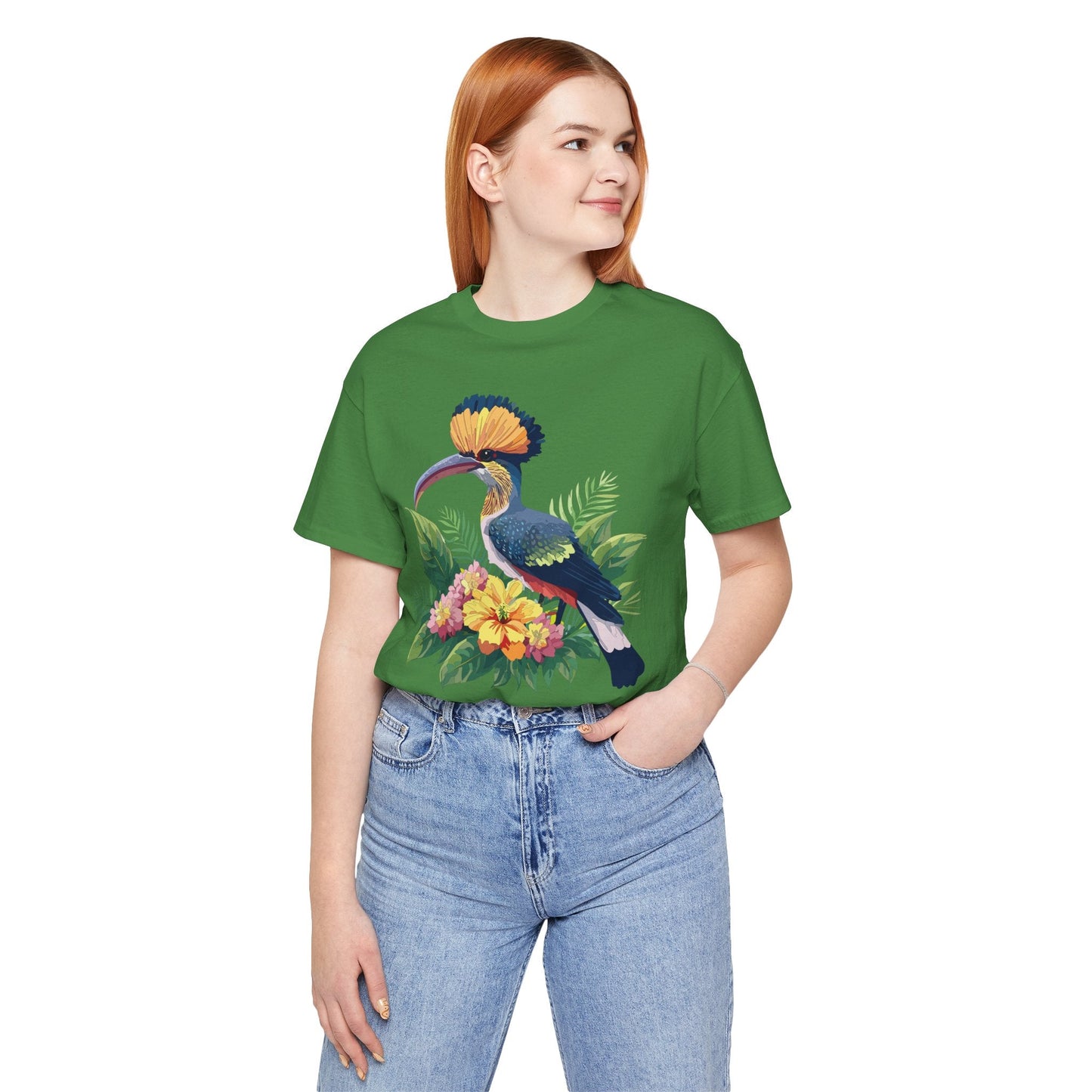 Unisex Animal Tee Shirt With Art Design Wild Animals Short Sleeve Jersey Tee For Everyday