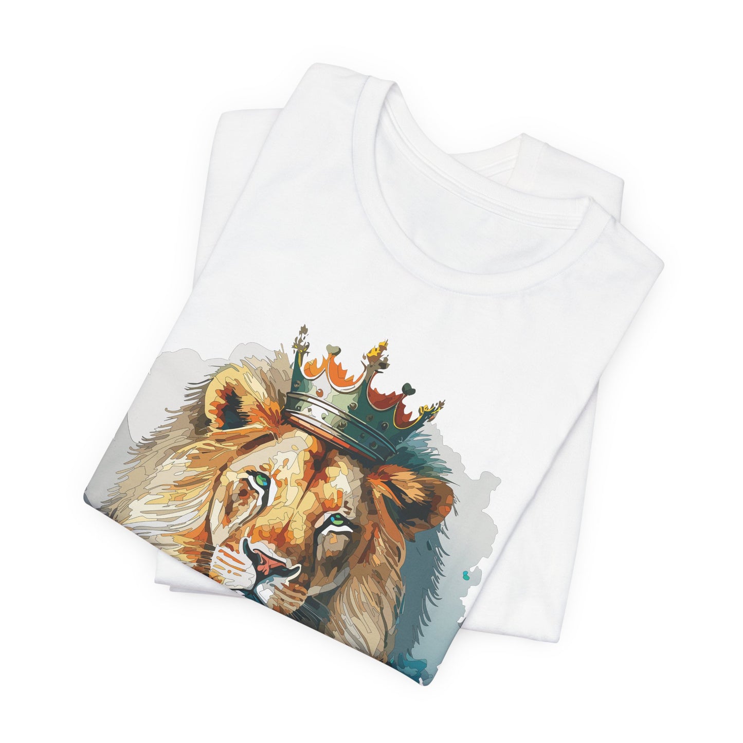 Unisex King Lion Tee, Animal Shirt, Tee Shirt with Lion, Crown T-Shirt, Animal King Tees, Crown Shirt, Safari T-Shirt 3