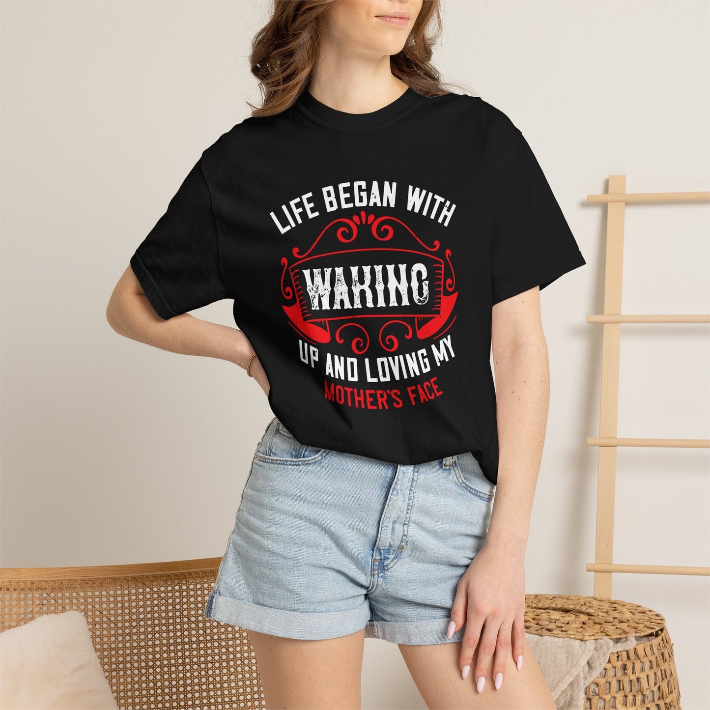 Mom T-shirt Mother Day Mama Tee Unisex Comfort Colors Garment-Dyed Cotton h77
