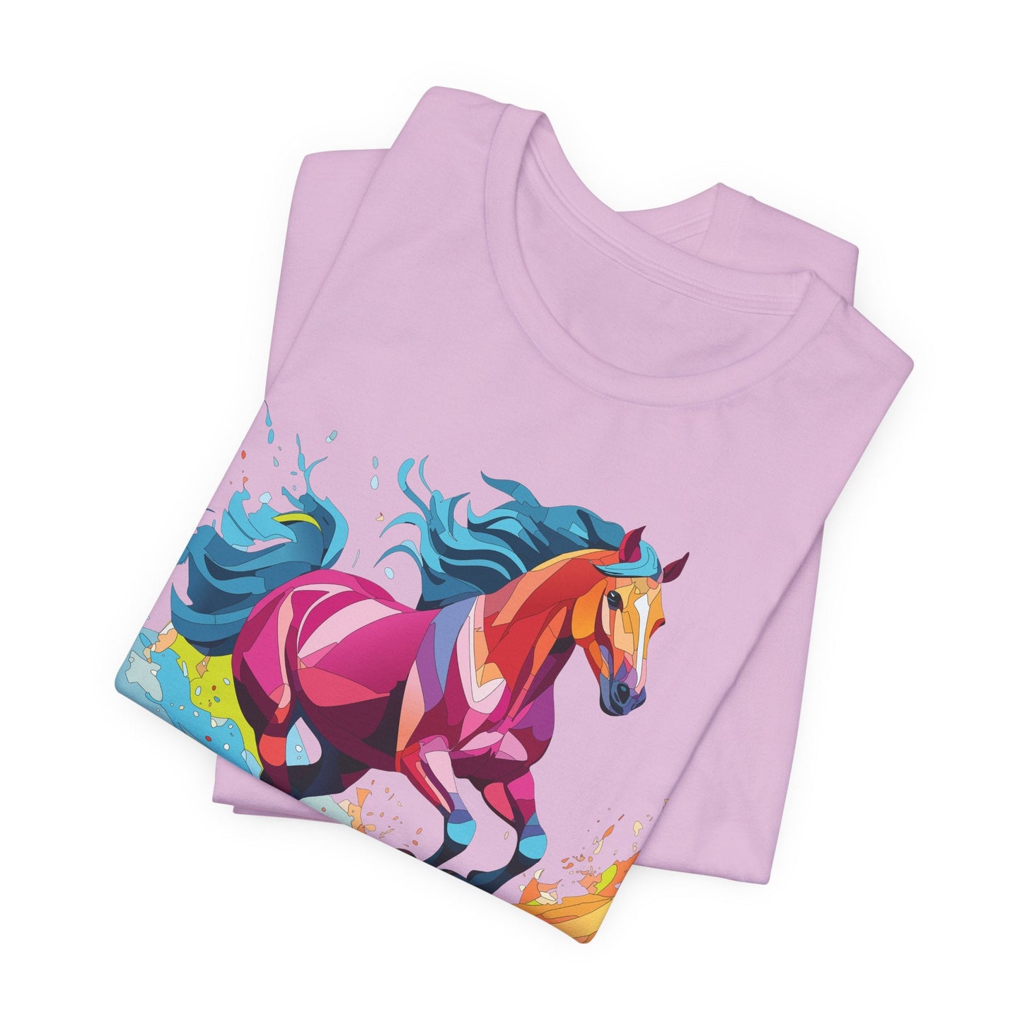 Unisex Animal Tee Shirt With Wild Animals Art Design Short Sleeve Casual Wear Everyday