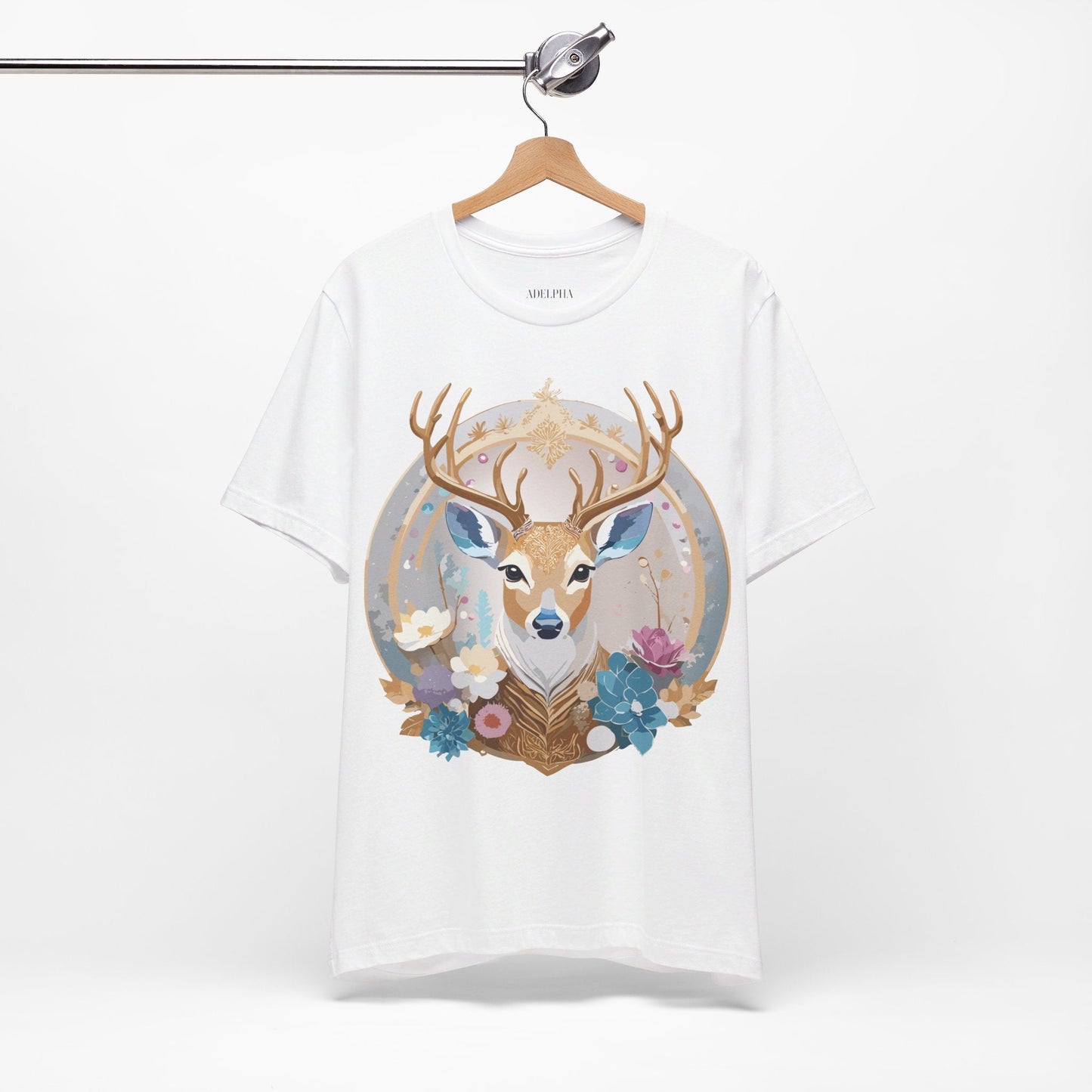 Adelpha Medallion Graphic Tee Unisex Short Sleeve Vintage Inspired Artwork Shirt