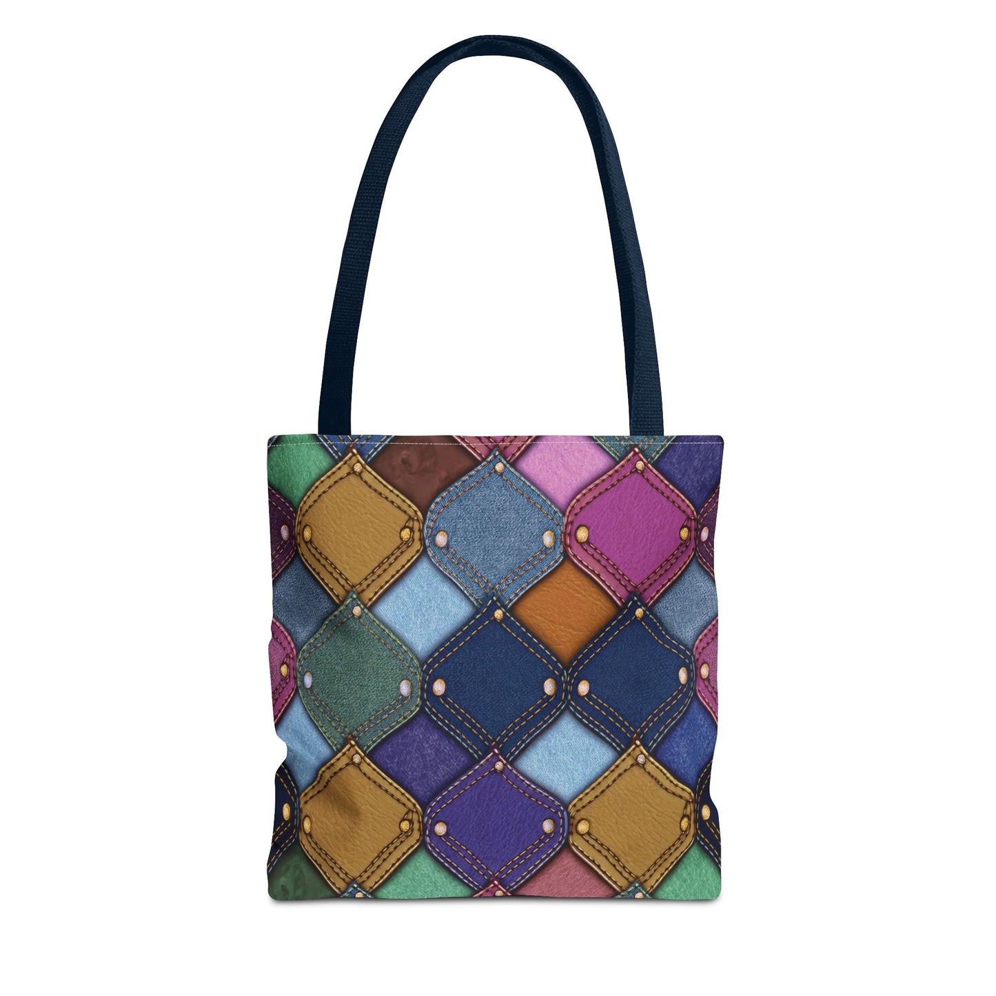 Denim Canvas Bag, Tote Bag Denim Printify