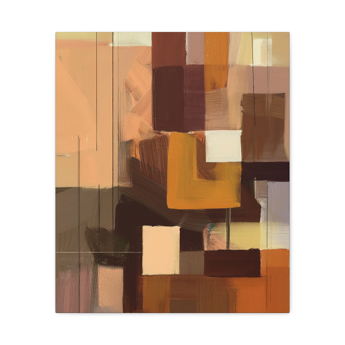 Abstract Geometric Painting Print Canvas 20x24,20x30,24x30 24x32,24x36,30x40 32x48,36x48,40x60 Pine-Wood Inner Frame ABS-49
