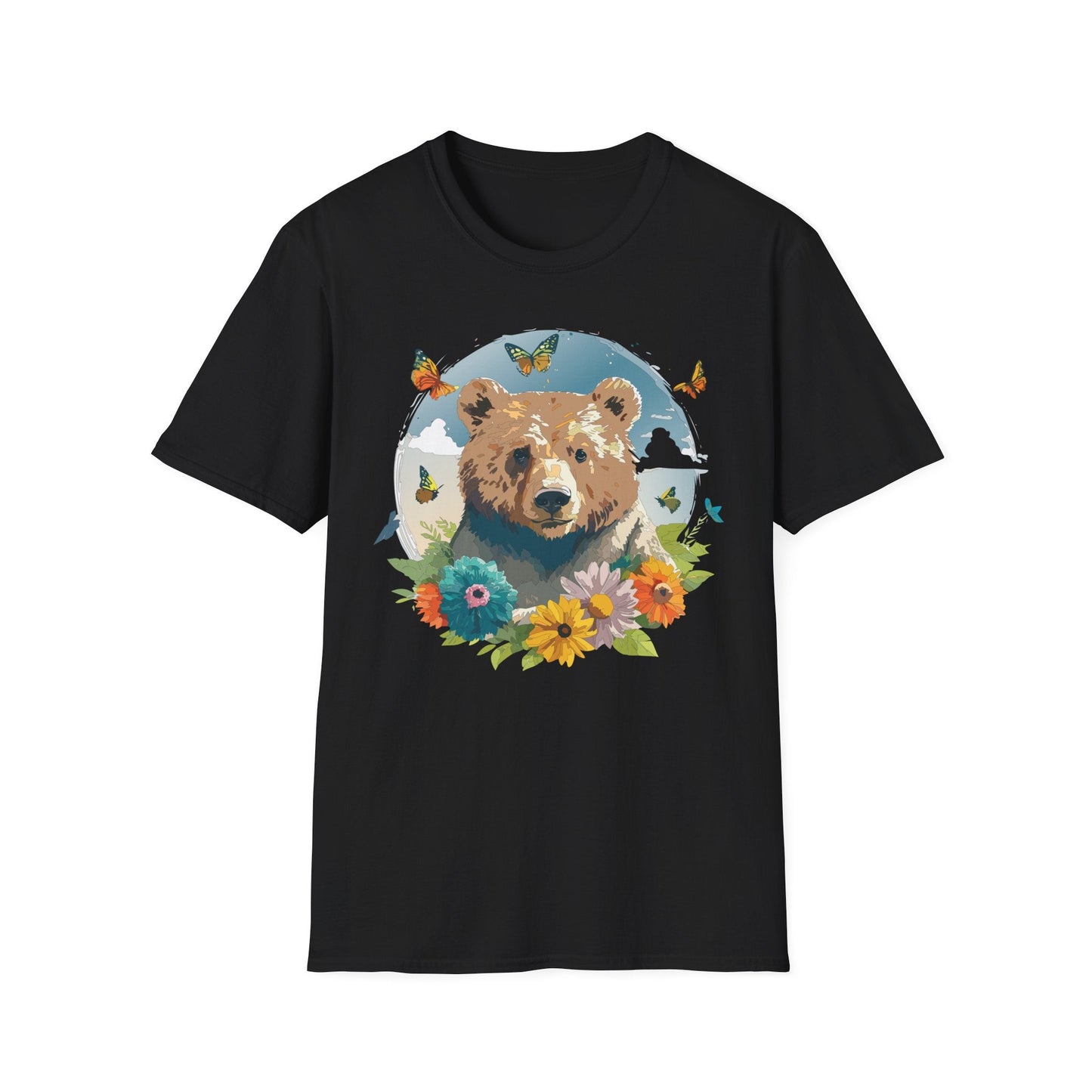 Bear T Shirt Unisex Teddy Bear Tee Softstyle 64000 Ring Spun Cotton Tee Lightweight Breathable