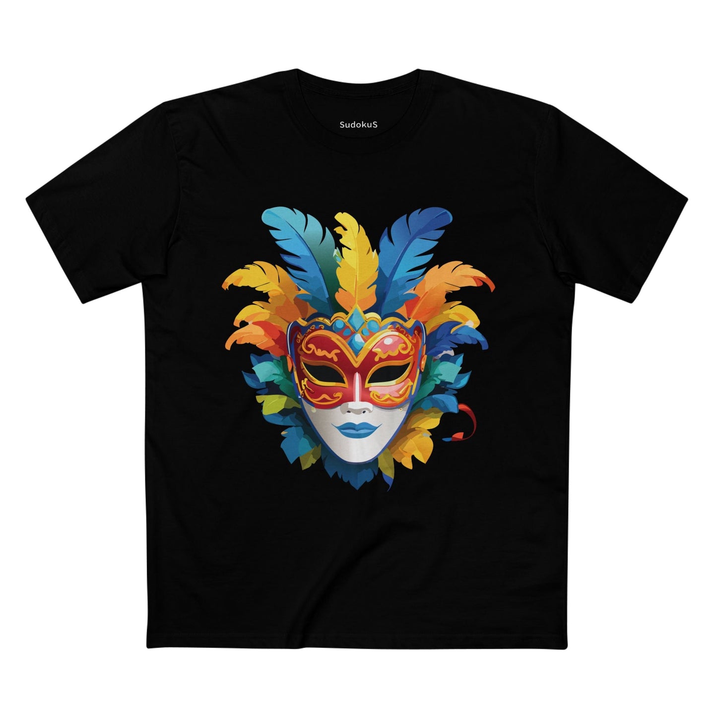 Mask Graphic Unisex 100 Cotton Staple Tee 35