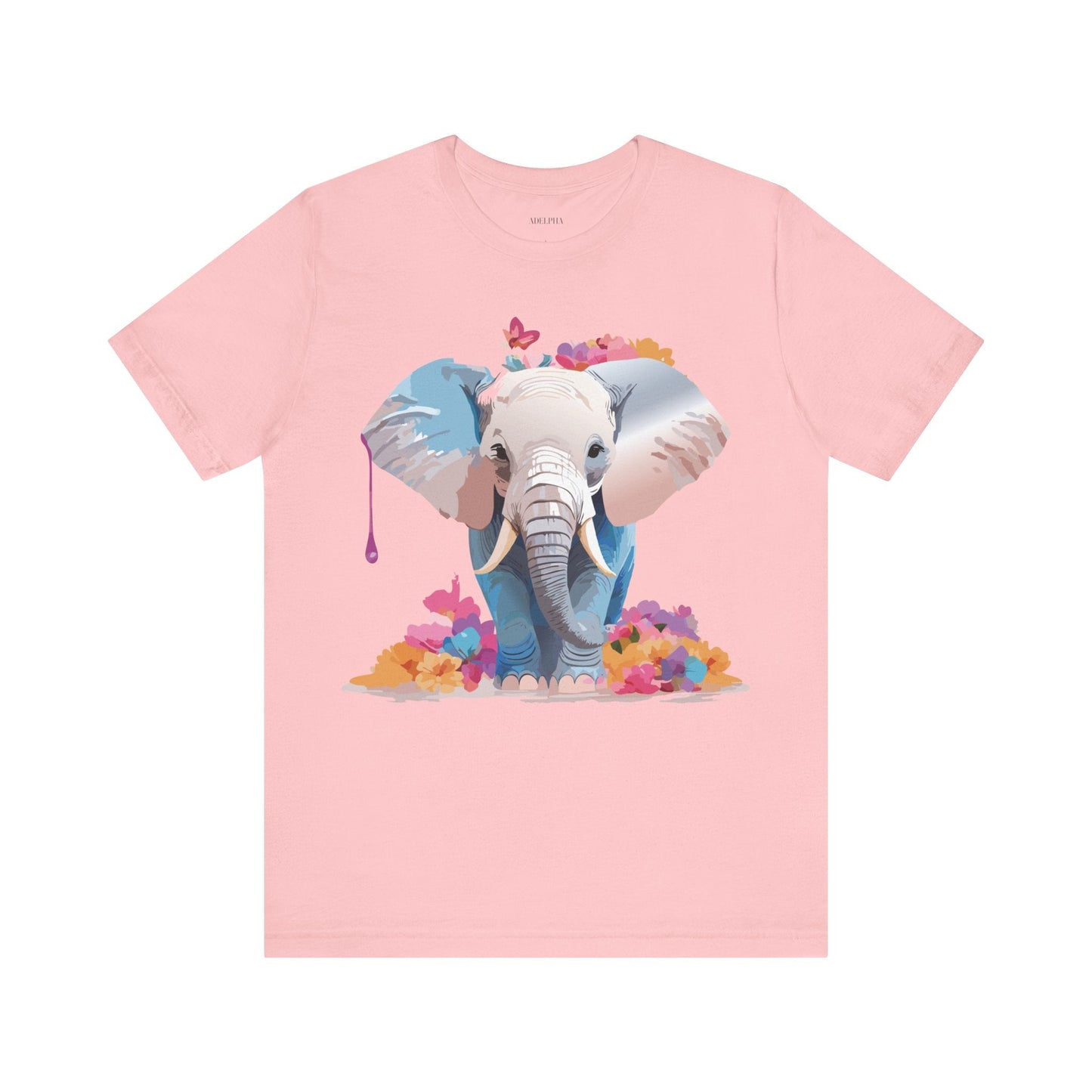 Elephant Graphic Tee From Adelpha Unisex Vintage Inspired Art Design Tee Shirt For Everyday Wear