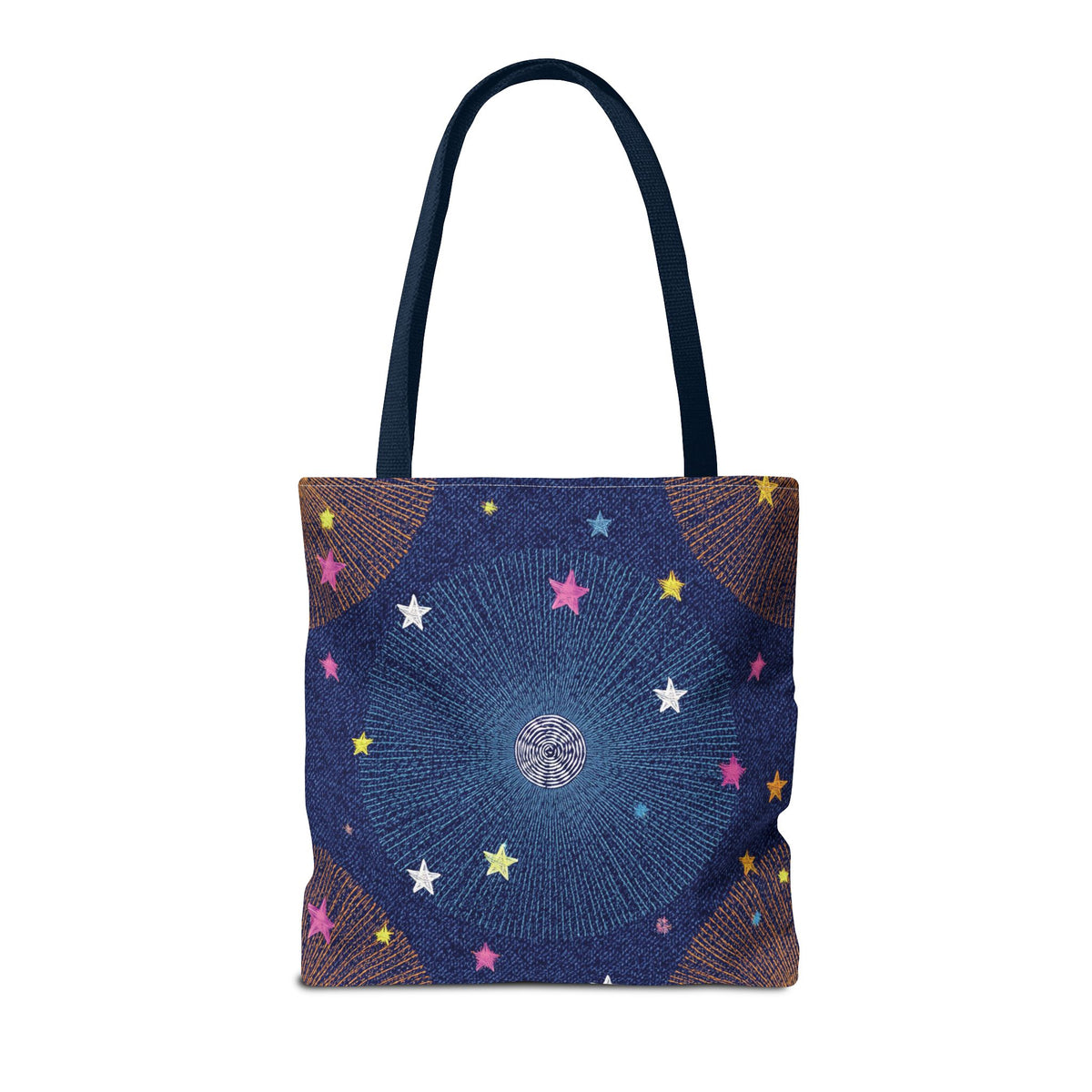 Denim Fabric Imitation Print Unisex Canvas Bag Poly Spun 3 Sizes Tote Bag 183-8