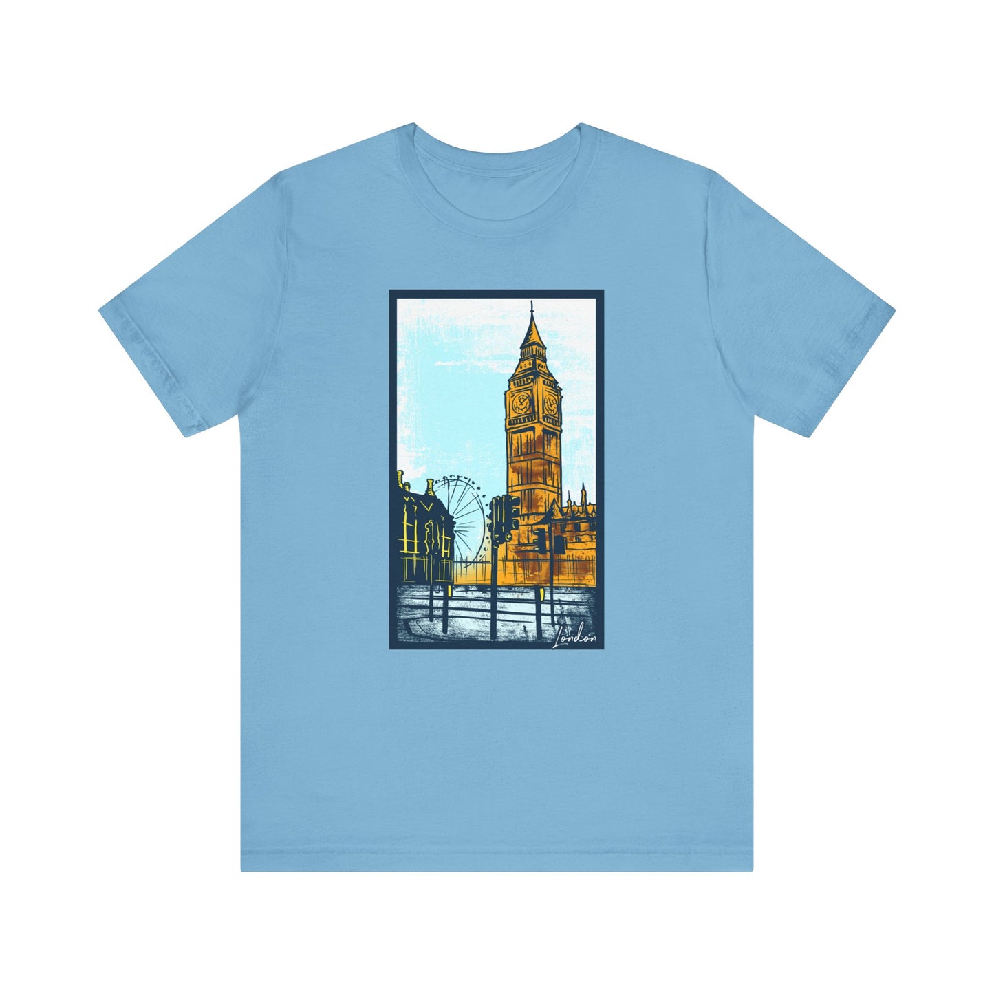 Retro Poster London Graphic Design Tee, London Shirt, Vintage Tees, Art Design T-Shirt, Graphic Tee, Retro Art Shirts