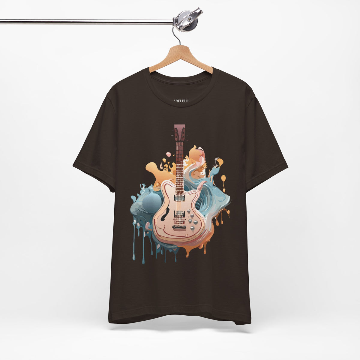 Music Graphic Unisex Cotton Bella+Canvas Tee with Art Design n172