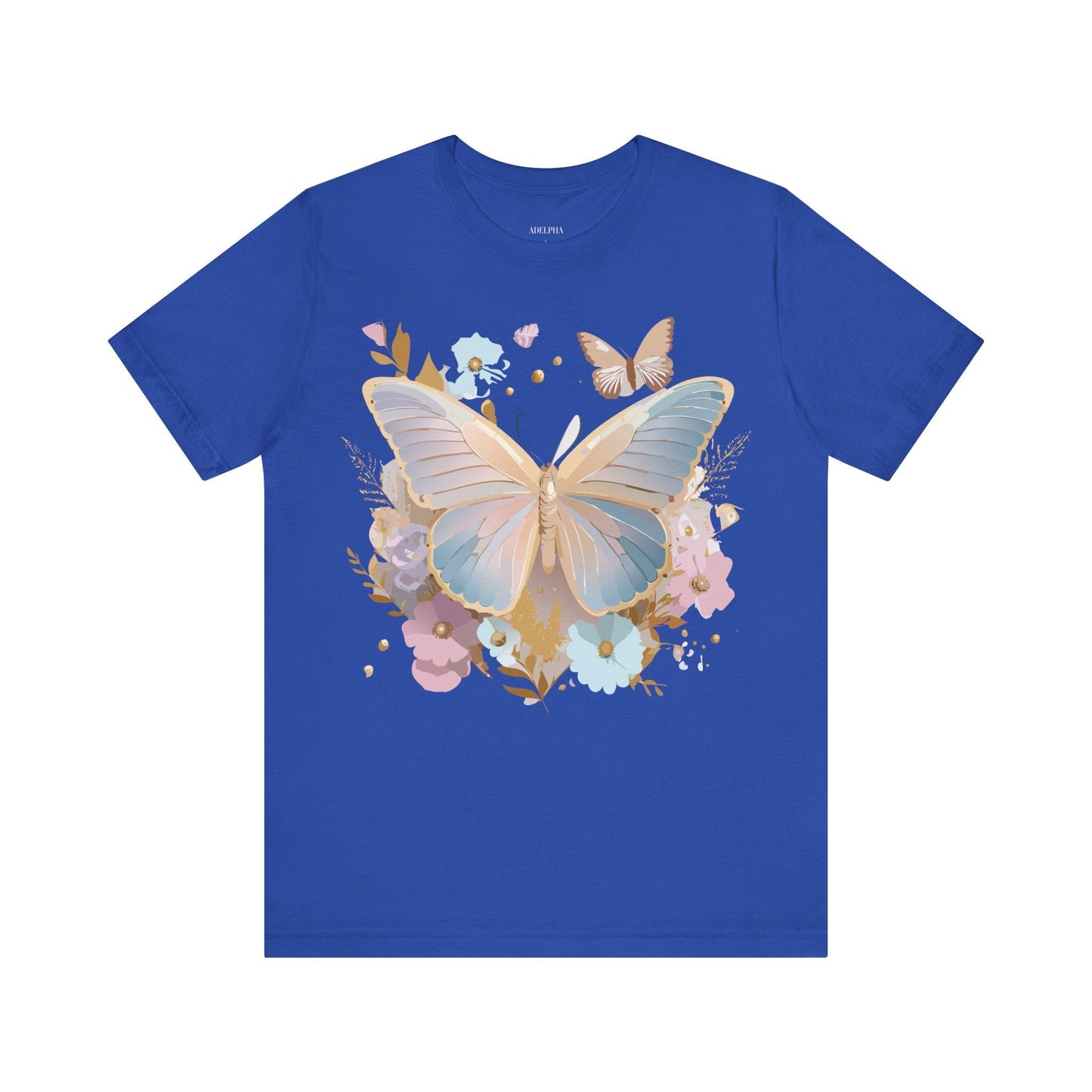 Butterfly Graphic T Shirt Unisex Vintage Artwork Tee By Adelpha