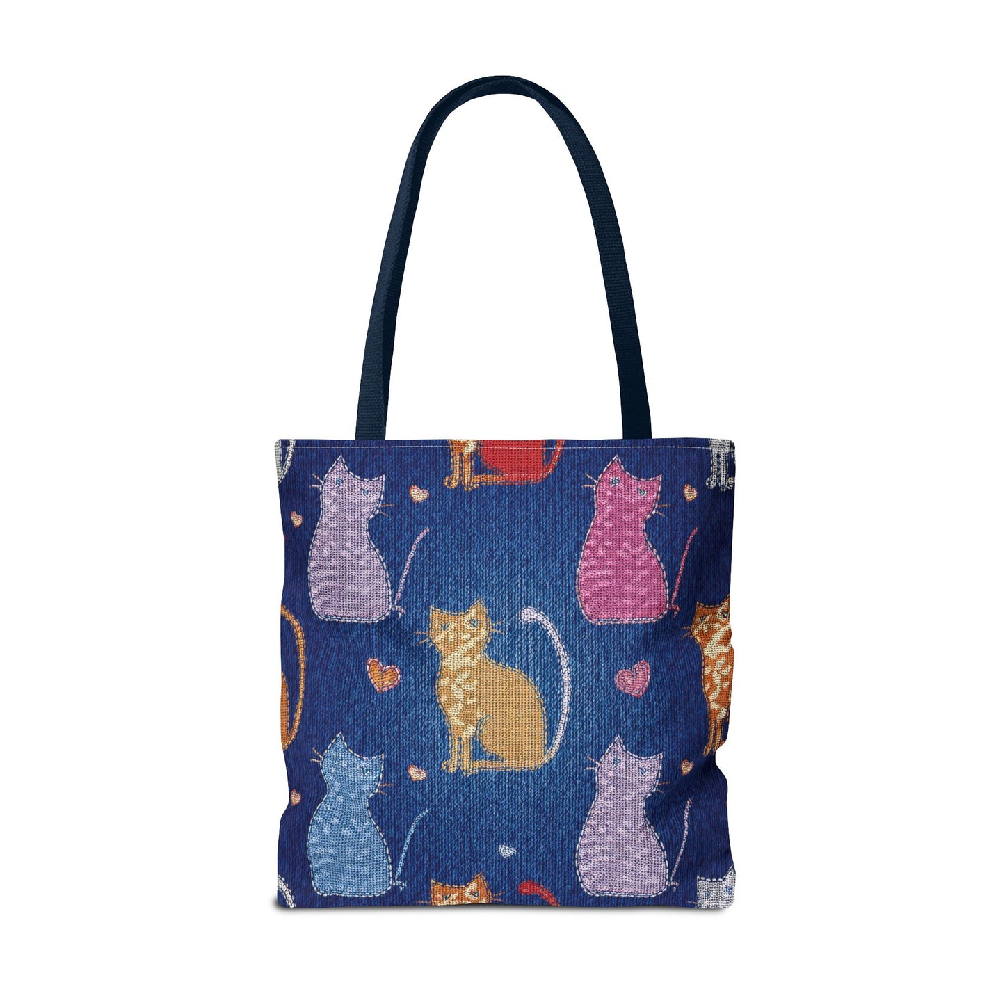 Love Day Graphic Design Denim Fabric Imitation Print Unisex Canvas Bag POLY 3 Sizes Tote Bag 201-20