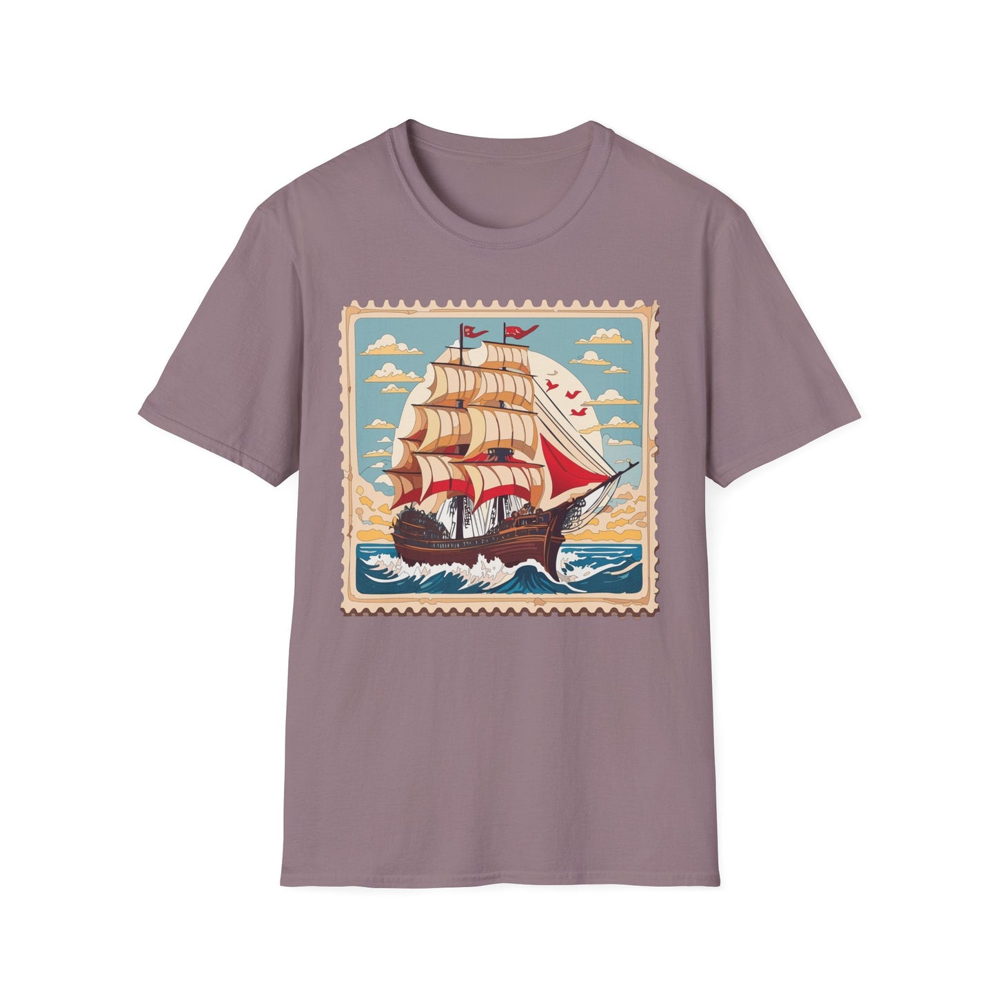 Ship T Shirts Frigate T Shirts Vessel Tee Shirt Unisex Softstyle Gildan 64000 Cotton Tee