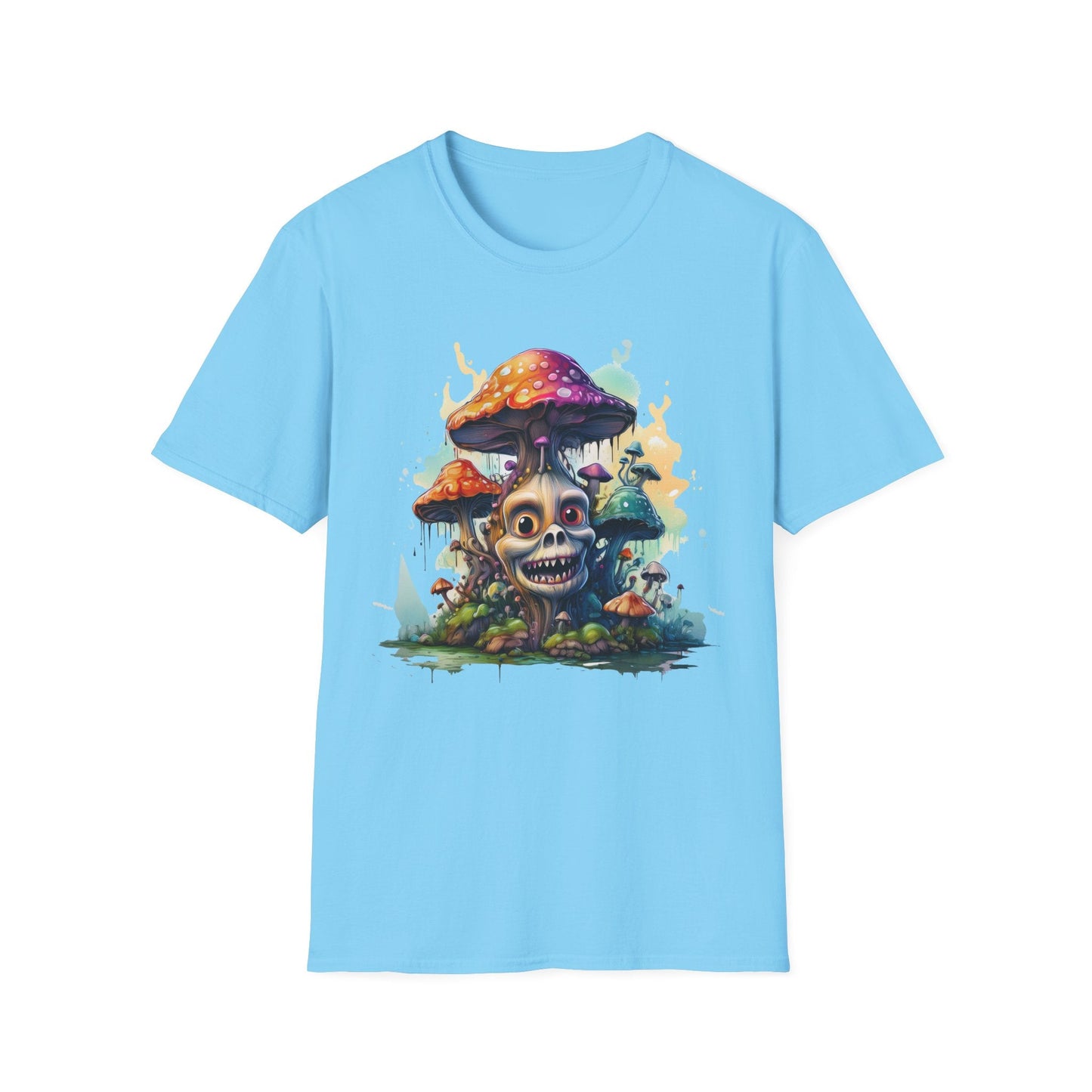 Mashroom Tee Shirt Unisex Graphic Mashroom Tee Fun Fungus Design Softstyle 64000