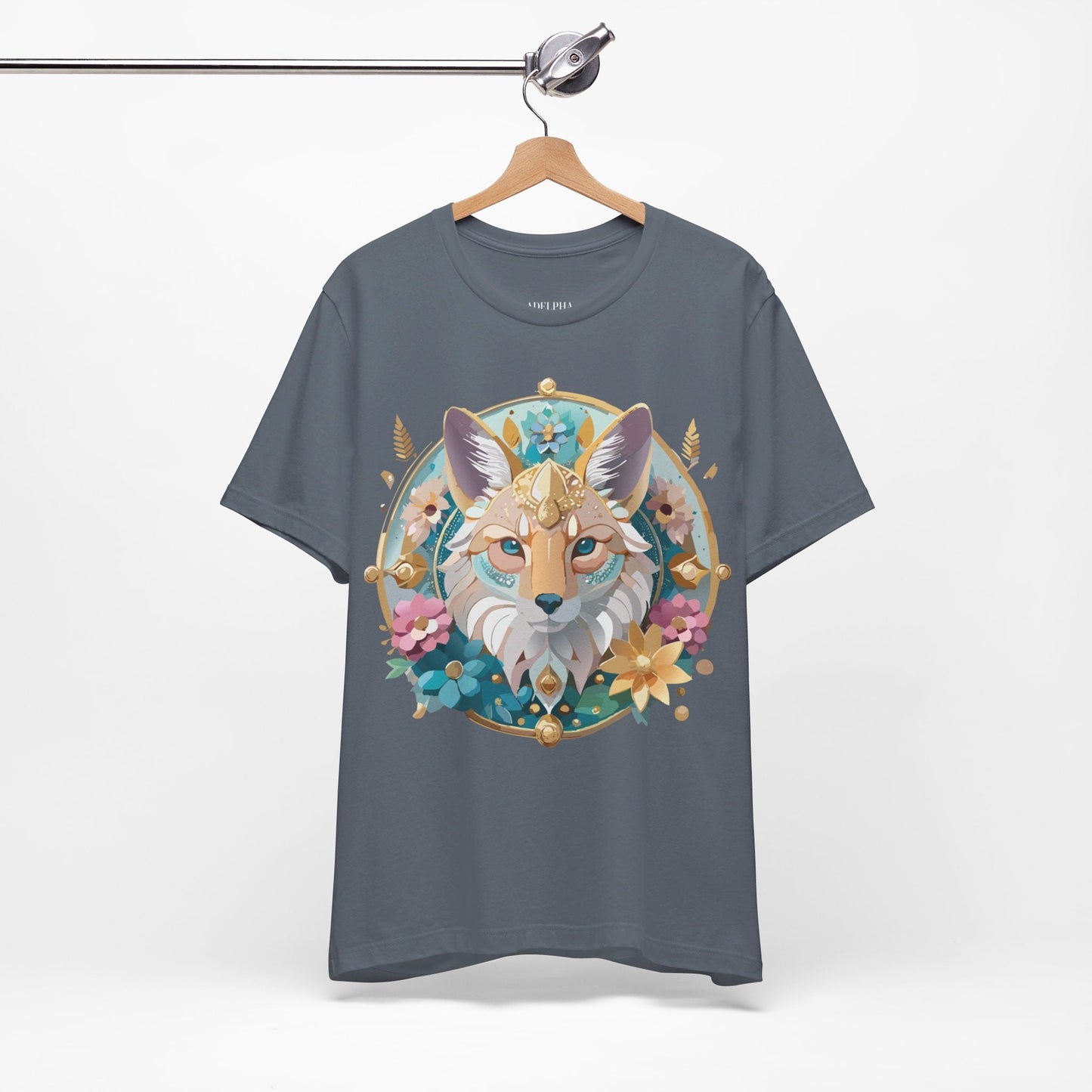 Adelpha Vintage Inspired Graphic Tee Medallion Art Unisex Short Sleeve Shirt Premium