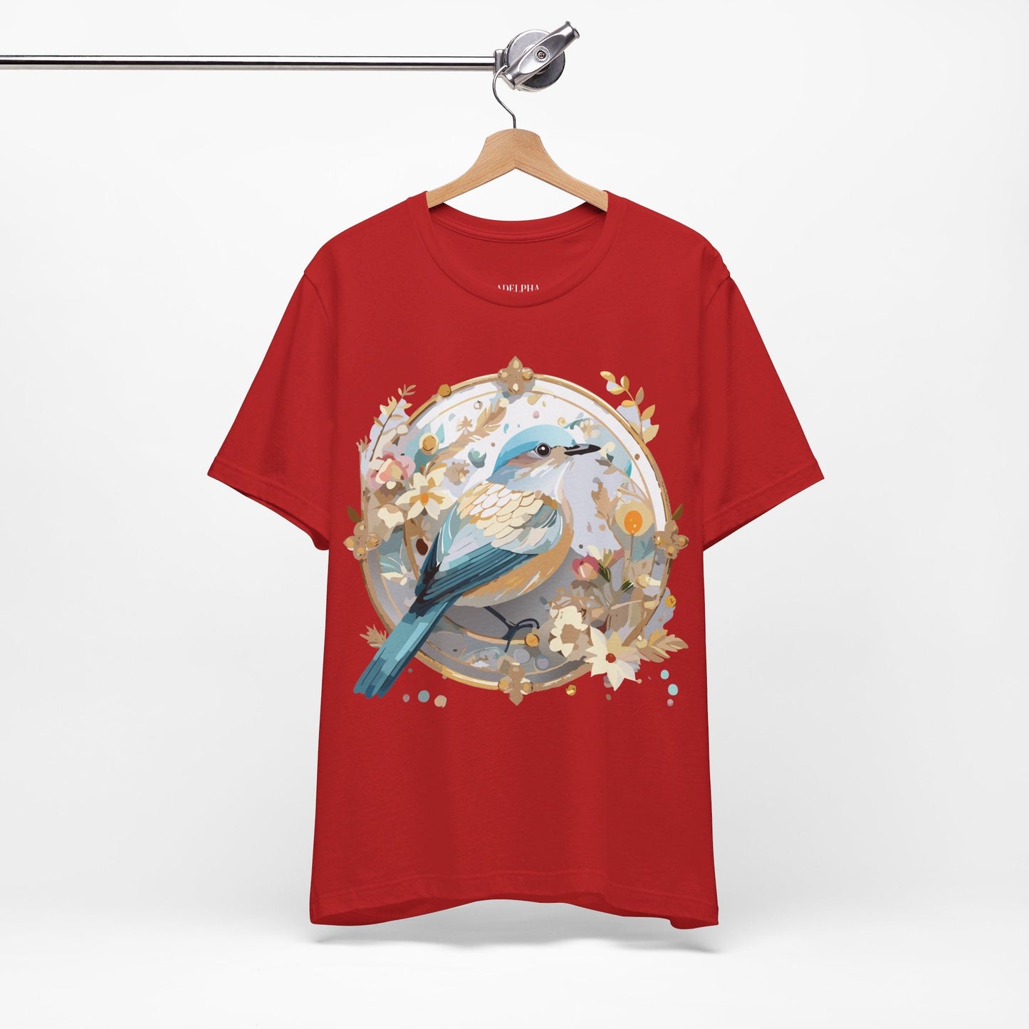 Adelpha Medallion Graphic Tee Unisex Jersey Short Sleeve Vintage Art Design Shirt