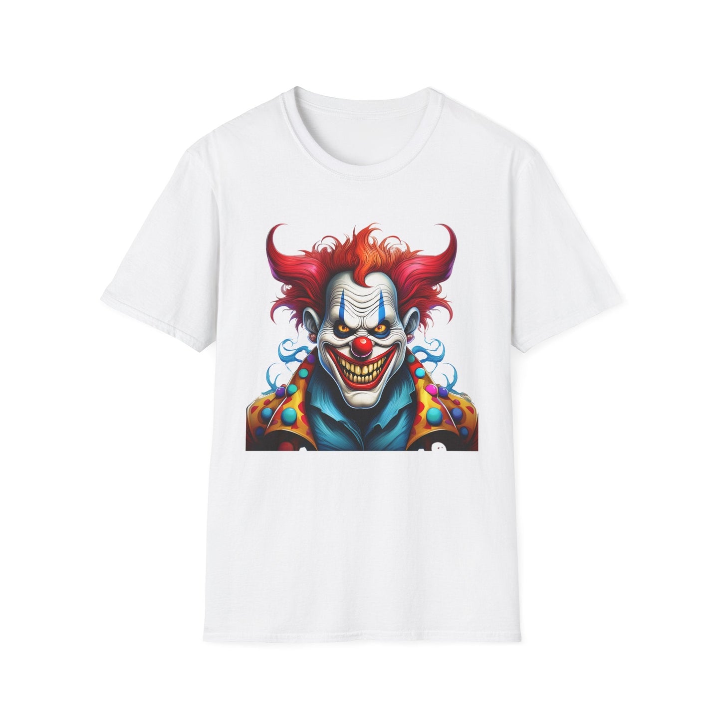 Clown Shirt Unisex Tee Circus Shirt Funny Man Shirt Scary Man Tee 100 Percent Cotton Gildan 64000