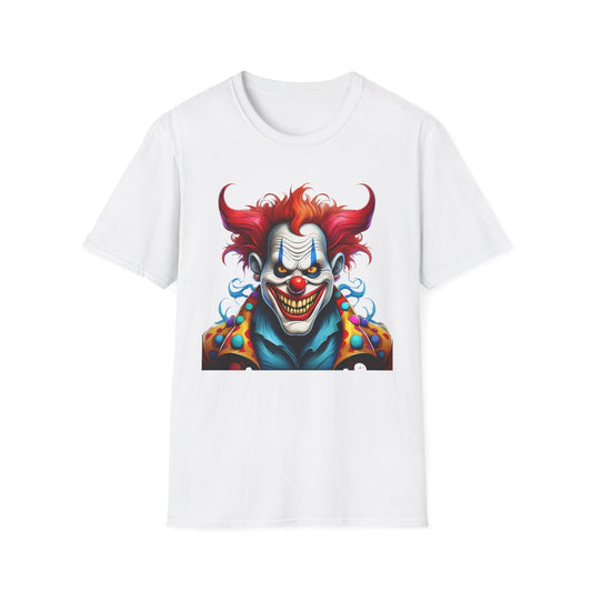 Clown Shirt Unisex Tee Circus Shirt Funny Man Shirt Scary Man Tee 100 Percent Cotton Gildan 64000