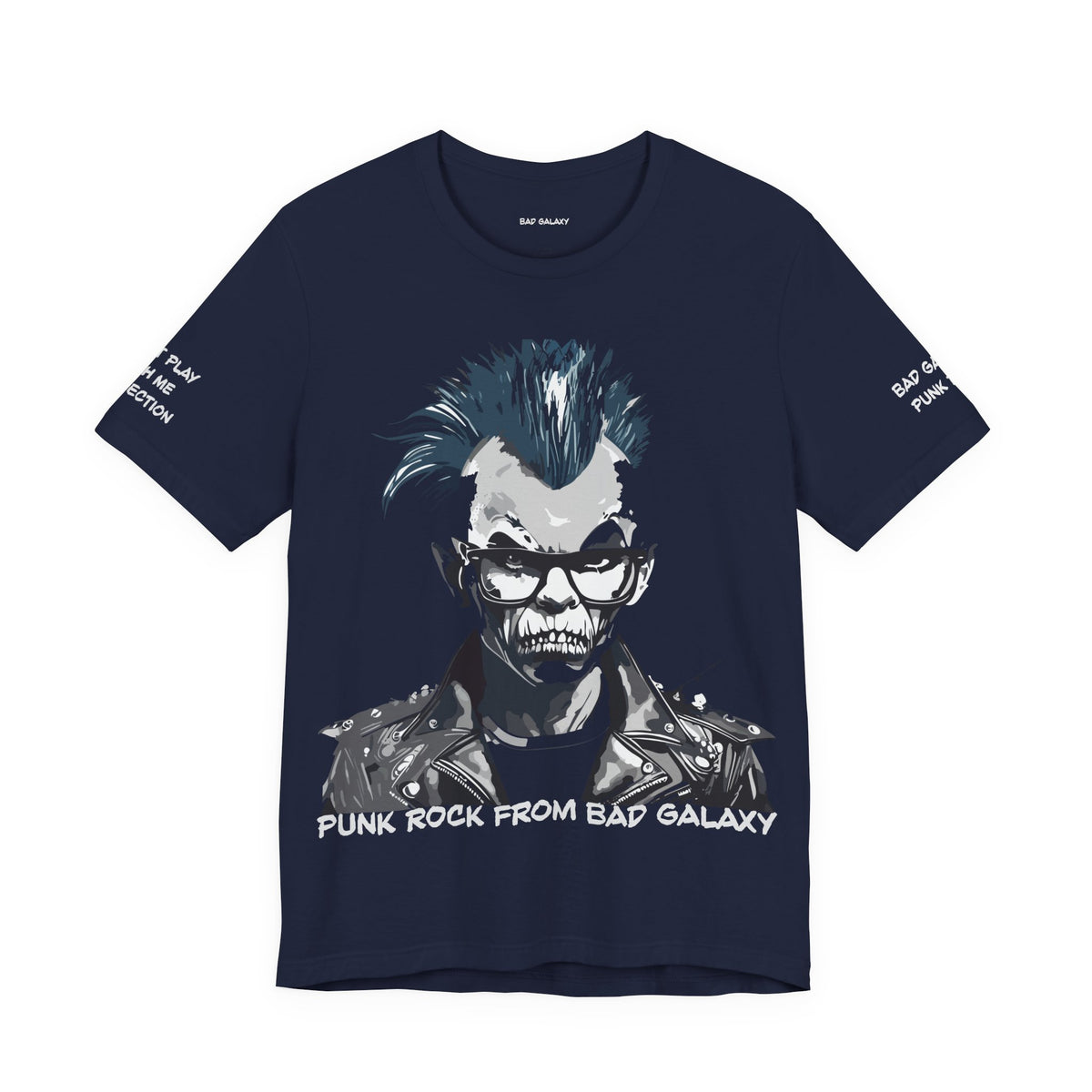 Punk Rock Graphic Unisex Cotton Bella+Canvas Tee with Art Design b38
