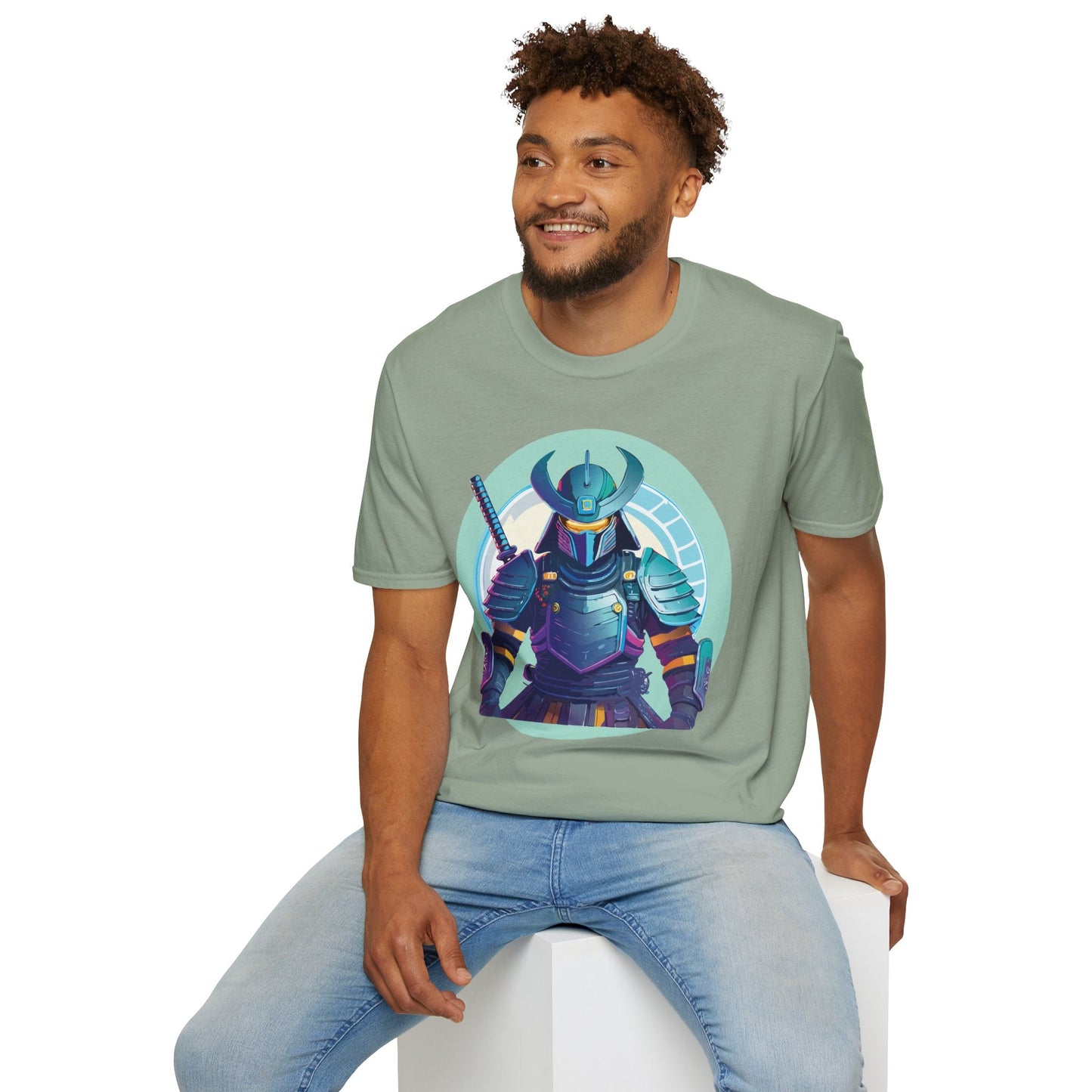 Samurai T Shirt Unisex Softstyle Tee Gildan 64000 Lightweight Ring Spun Cotton Everyday Comfort