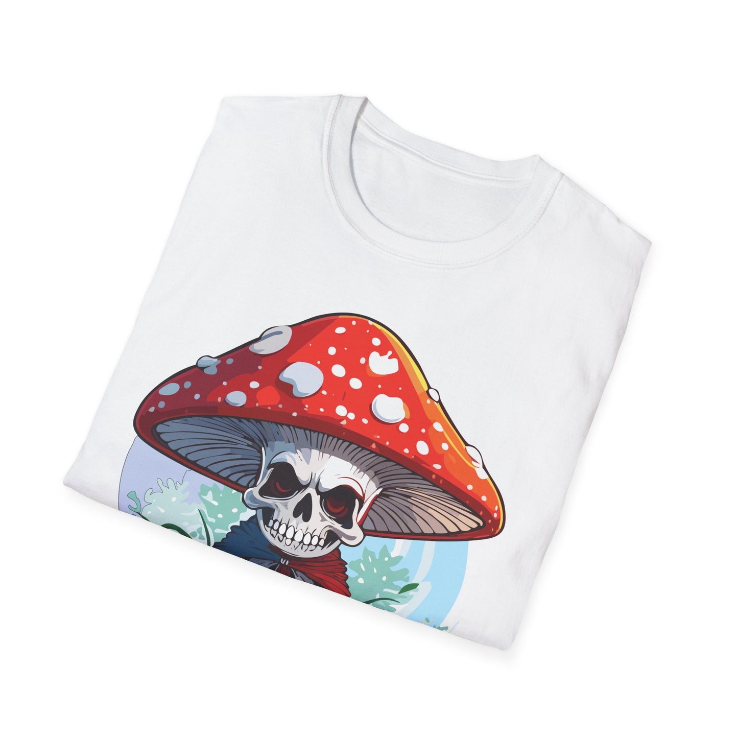 Funny Mashroom Graphic Unisex Softstyle Cotton With Cartoon Illustration Design 15