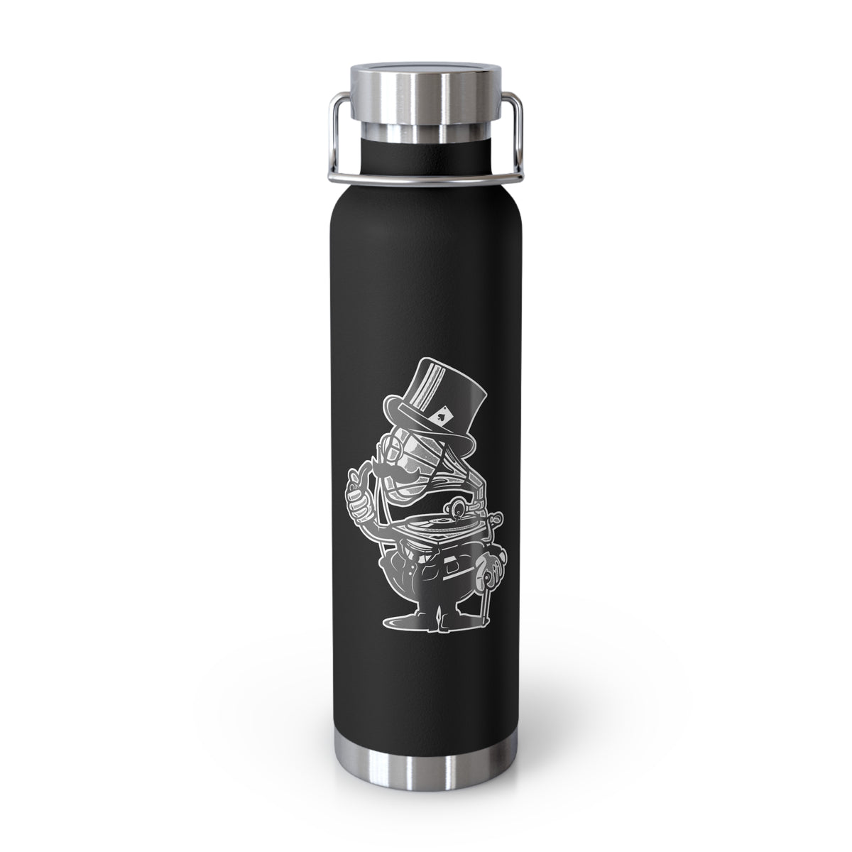 22oz Copper Insulated Water Bottle with Cartoon Design - CV88