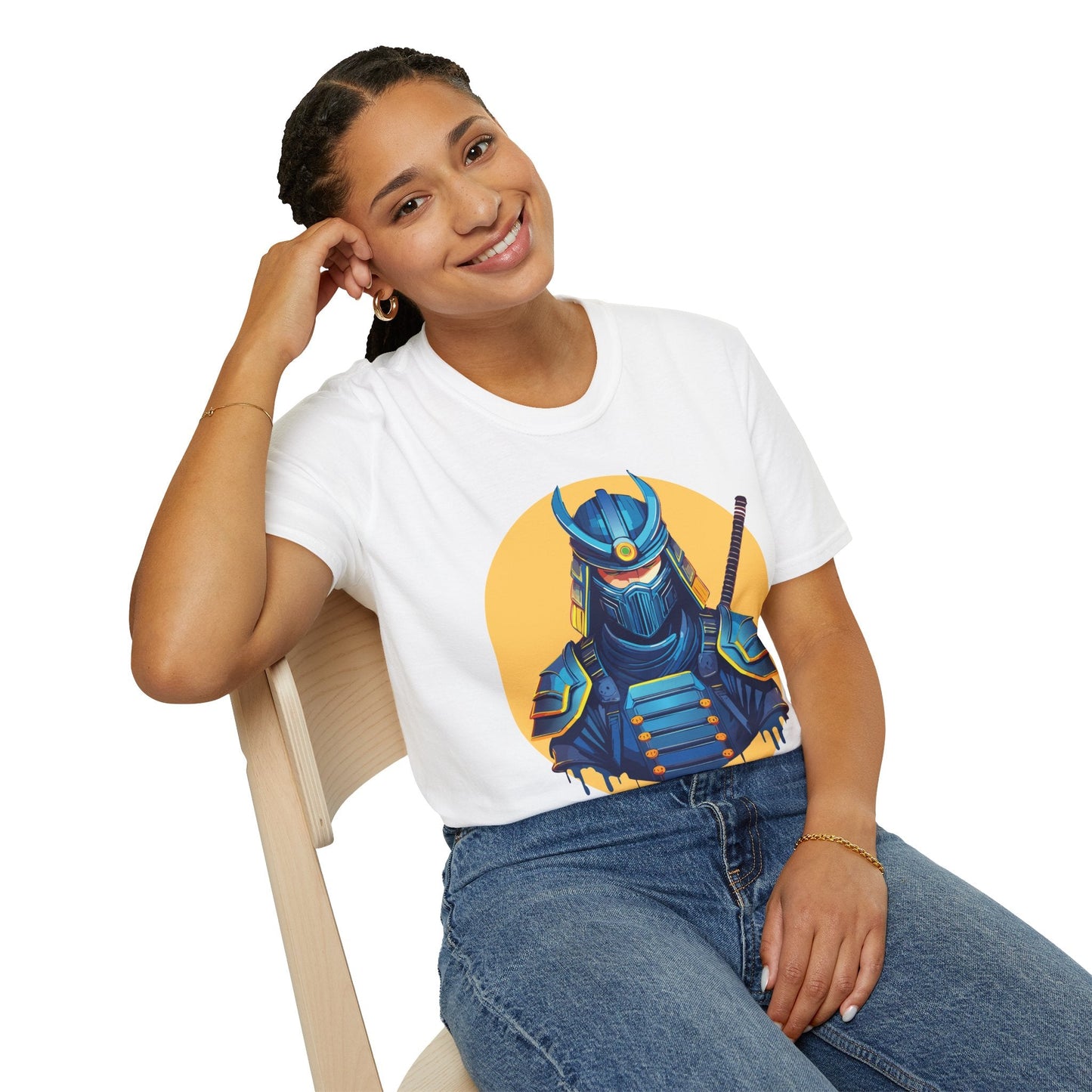 Samurai Shirt Unisex Softstyle T Shirt 100 Percent Ring Spun Cotton Tee For Everyday Comfort