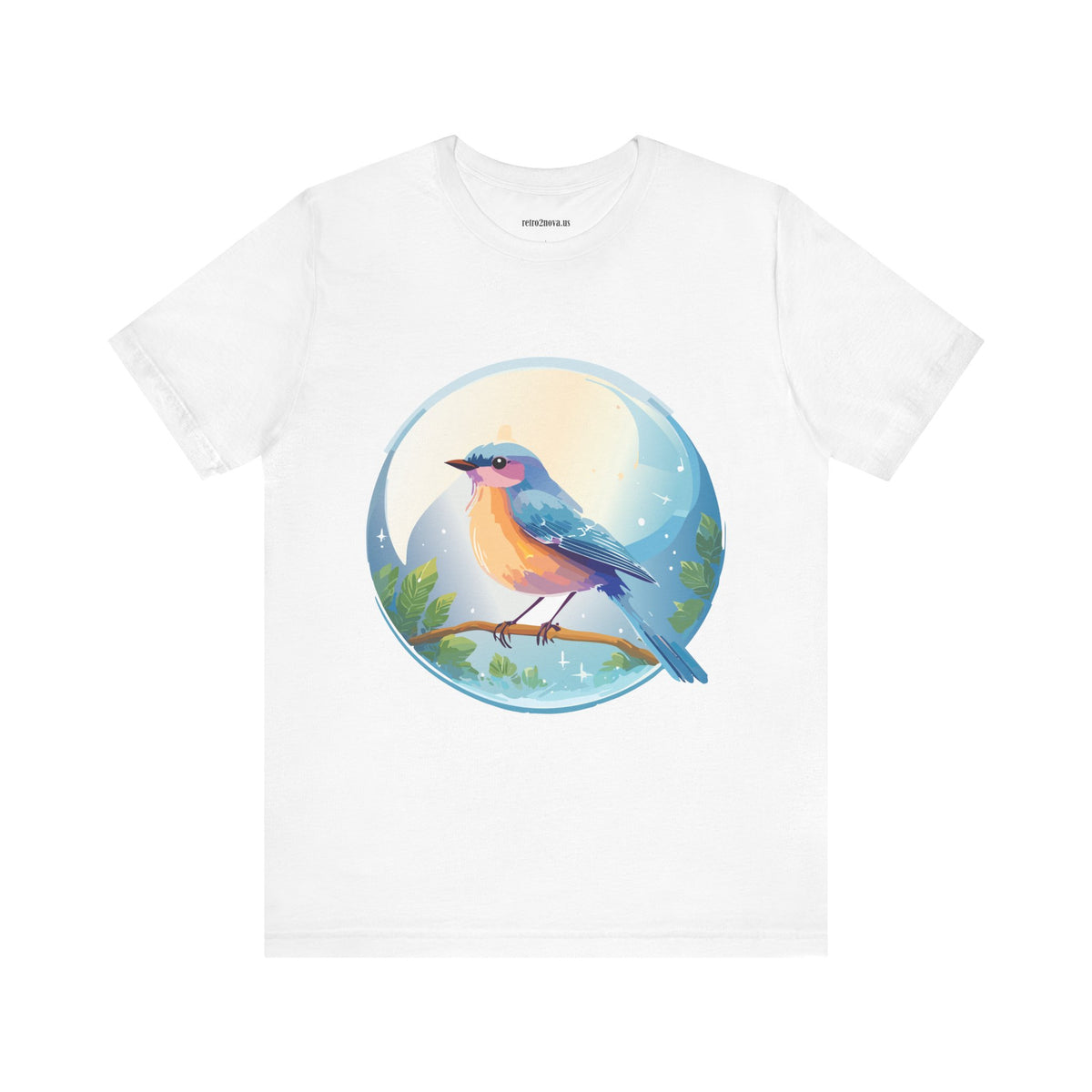 Bird Graphic Unisex Cotton Bella+Canvas Tee with Animal Design ab4