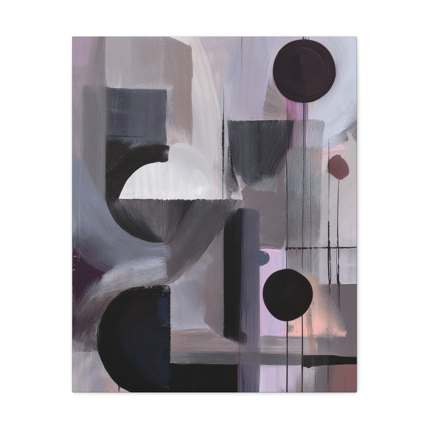 Abstract Geometric Painting Print Canvas 20x24,20x30,24x30 24x32,24x36,30x40 32x48,36x48,40x60 Pine-Wood Inner Frame ABS-46