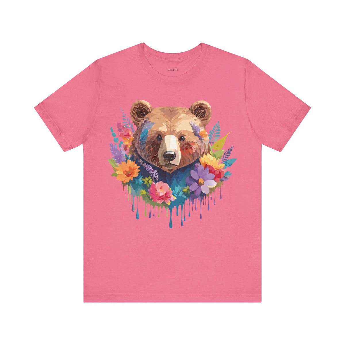 Bear Graphic Design Tee Bella+Canvas Unisex 100 Cotton Tee Shirt a120