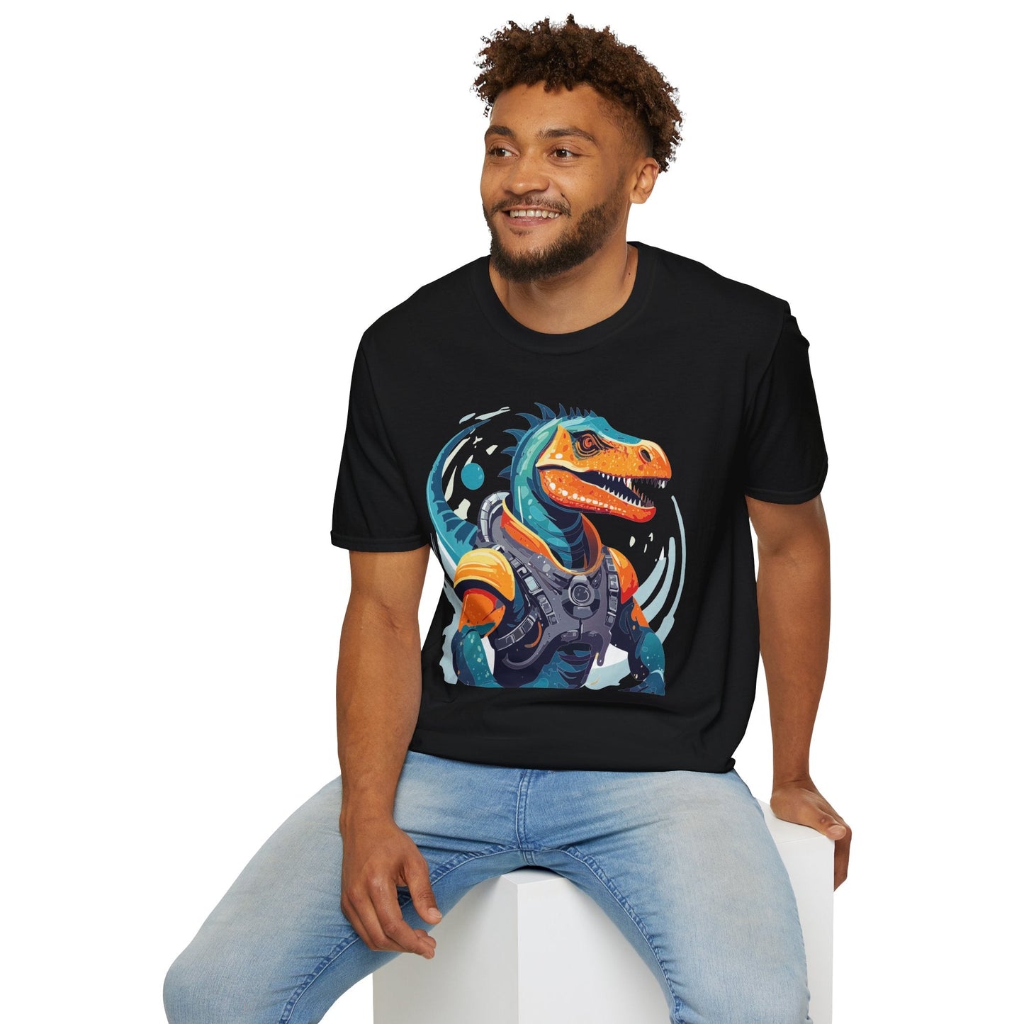 Alien Graphic Unisex Cotton Softstyle UFO Artwork Tee 10
