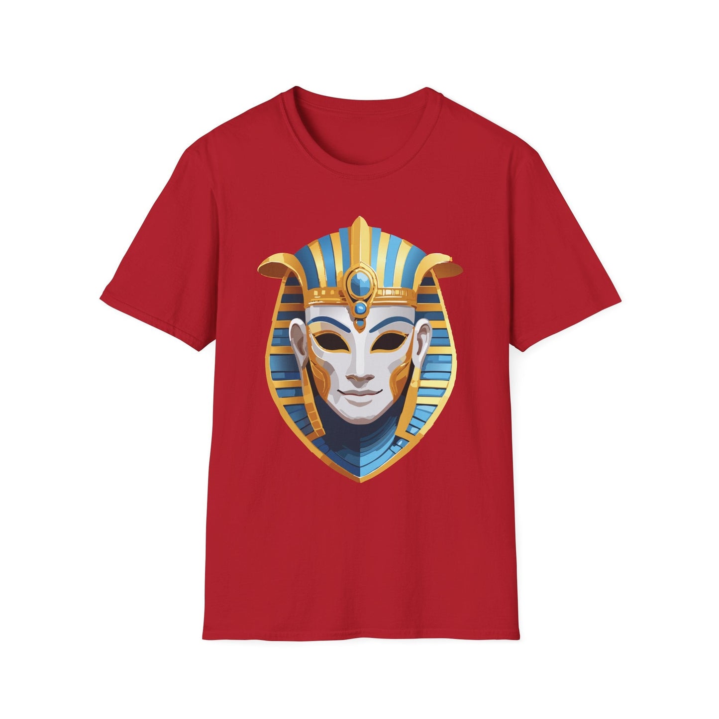 Mask Tee Shirt Unisex Gildan Softstyle 64000 Cotton Tee With Masquerade Design Artwork