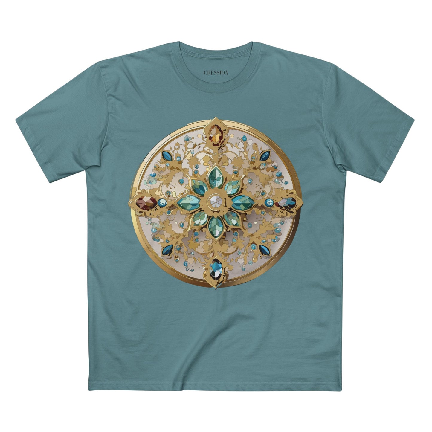 Medallion Graphic T-Shirt Unisex 100 Cotton With Gold Art Design Medal Tee 14