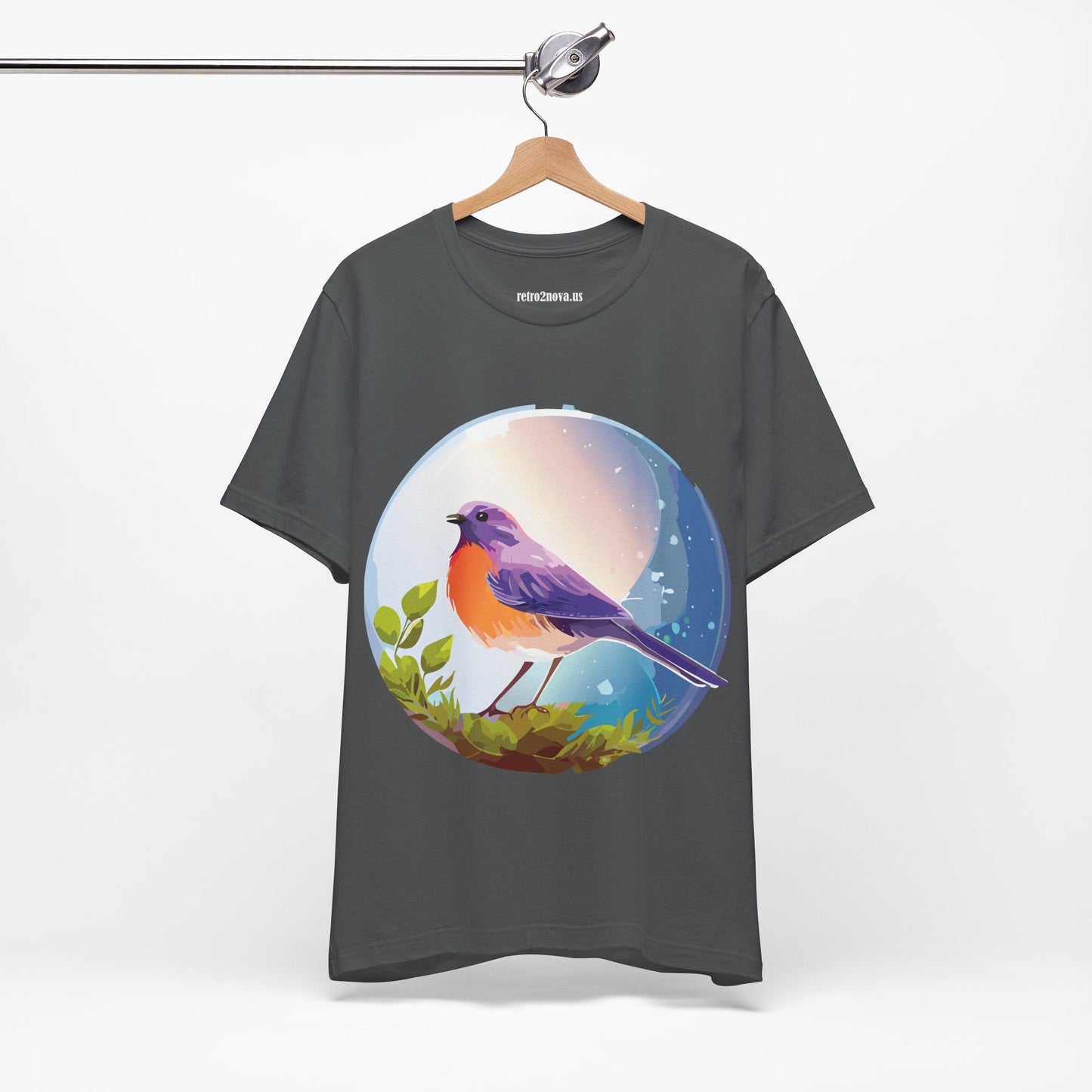 Unisex Animals And Bird Shirt Graphic Cotton T Shirt With Original Retro2Nova Art Premium Short Sleeve Tee
